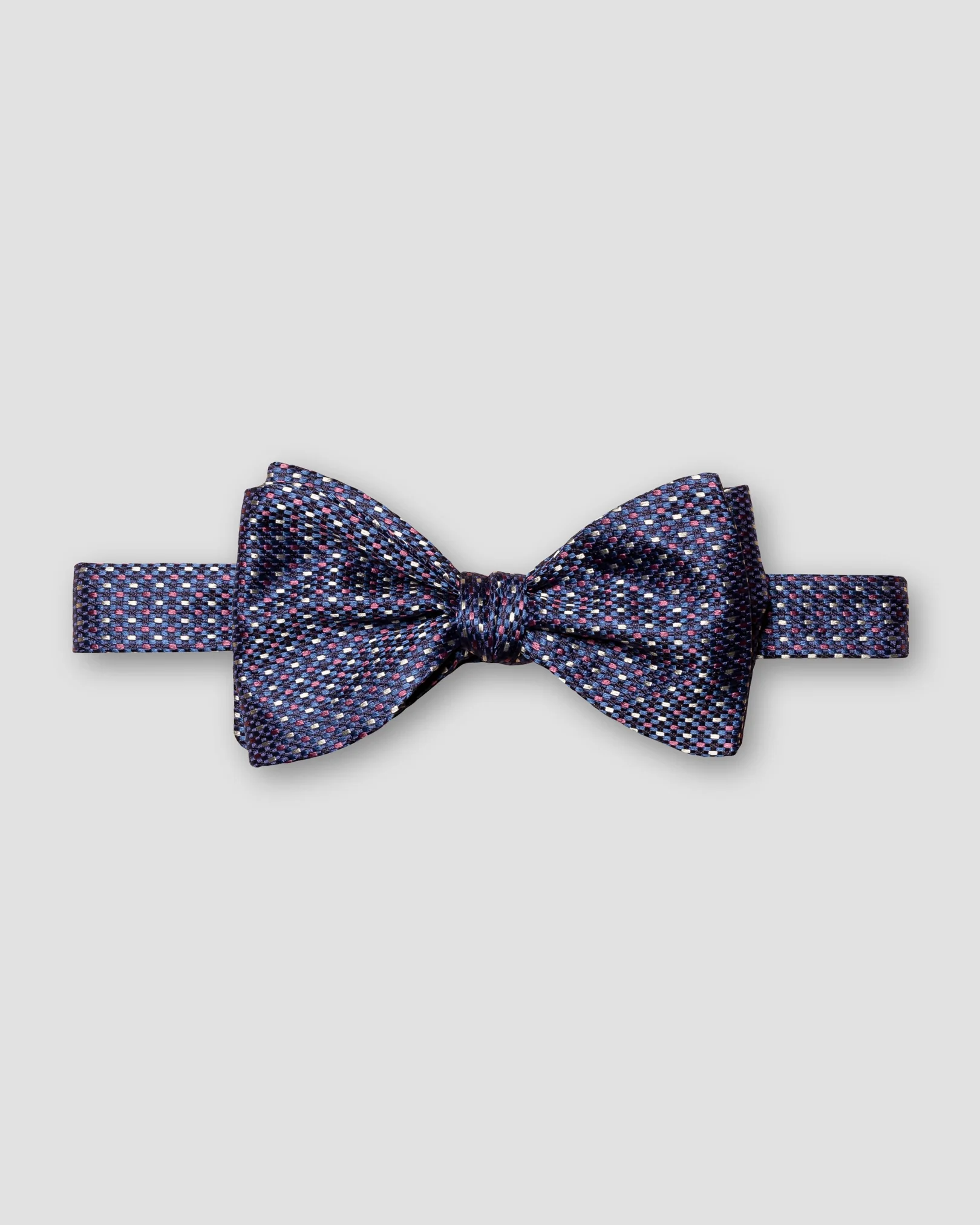 Eton - navy blue jacquard bow tie