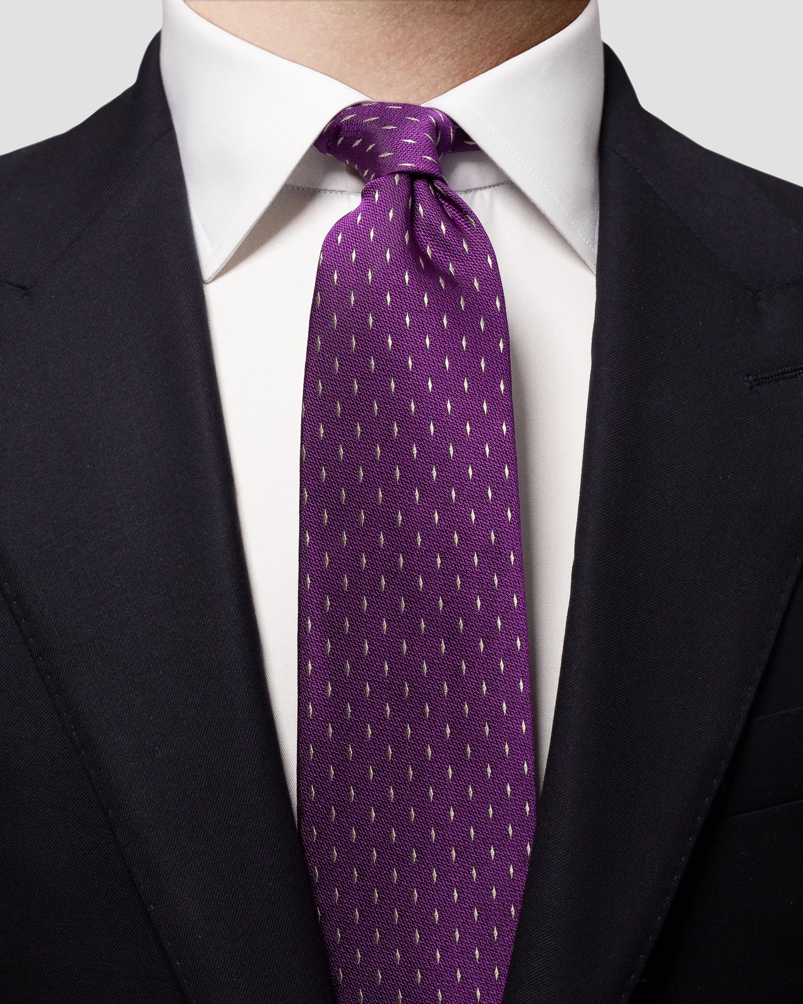 Eton - dark purple tie