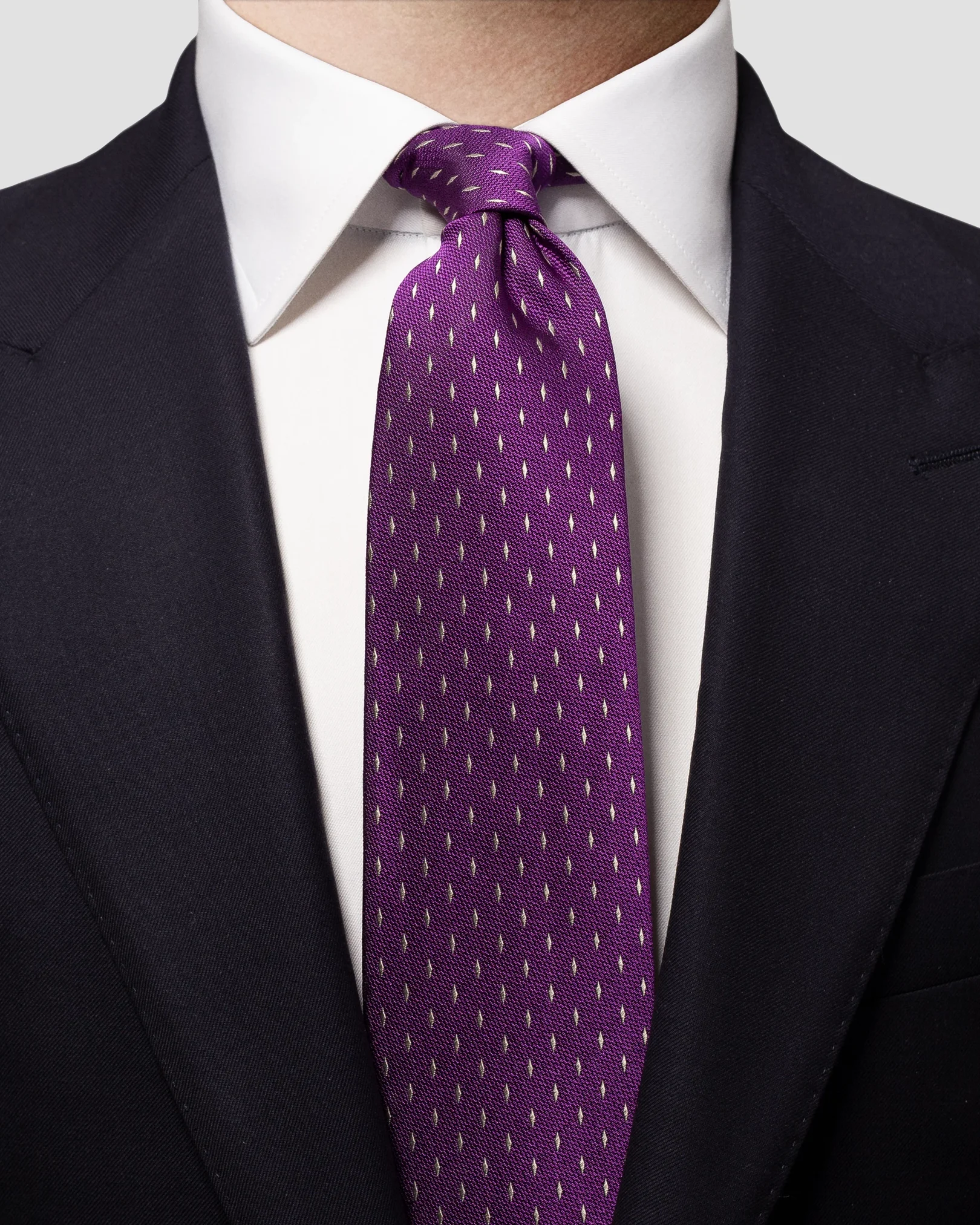 Eton - dark purple tie