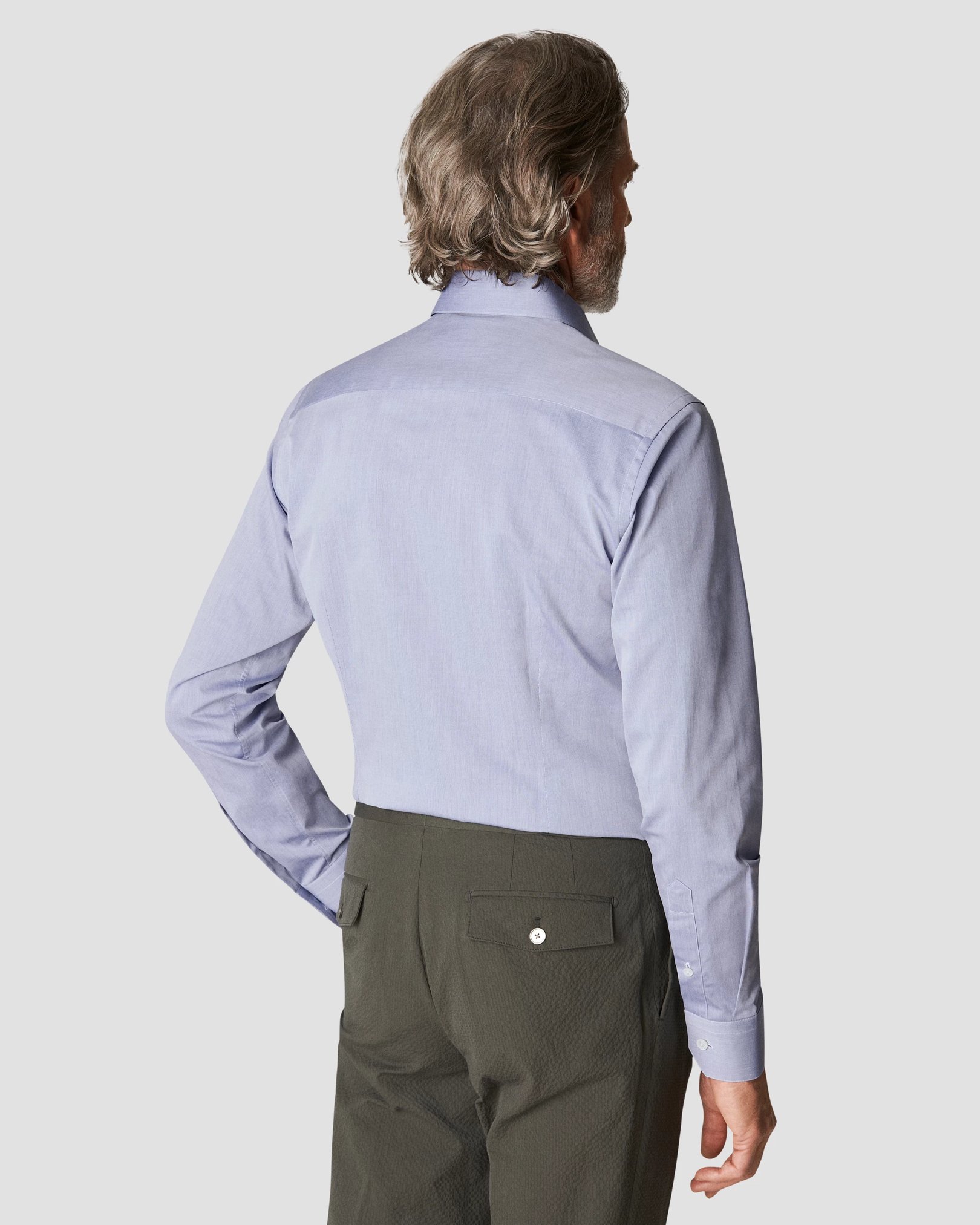 Eton - dark blue fine twill 1mm stich