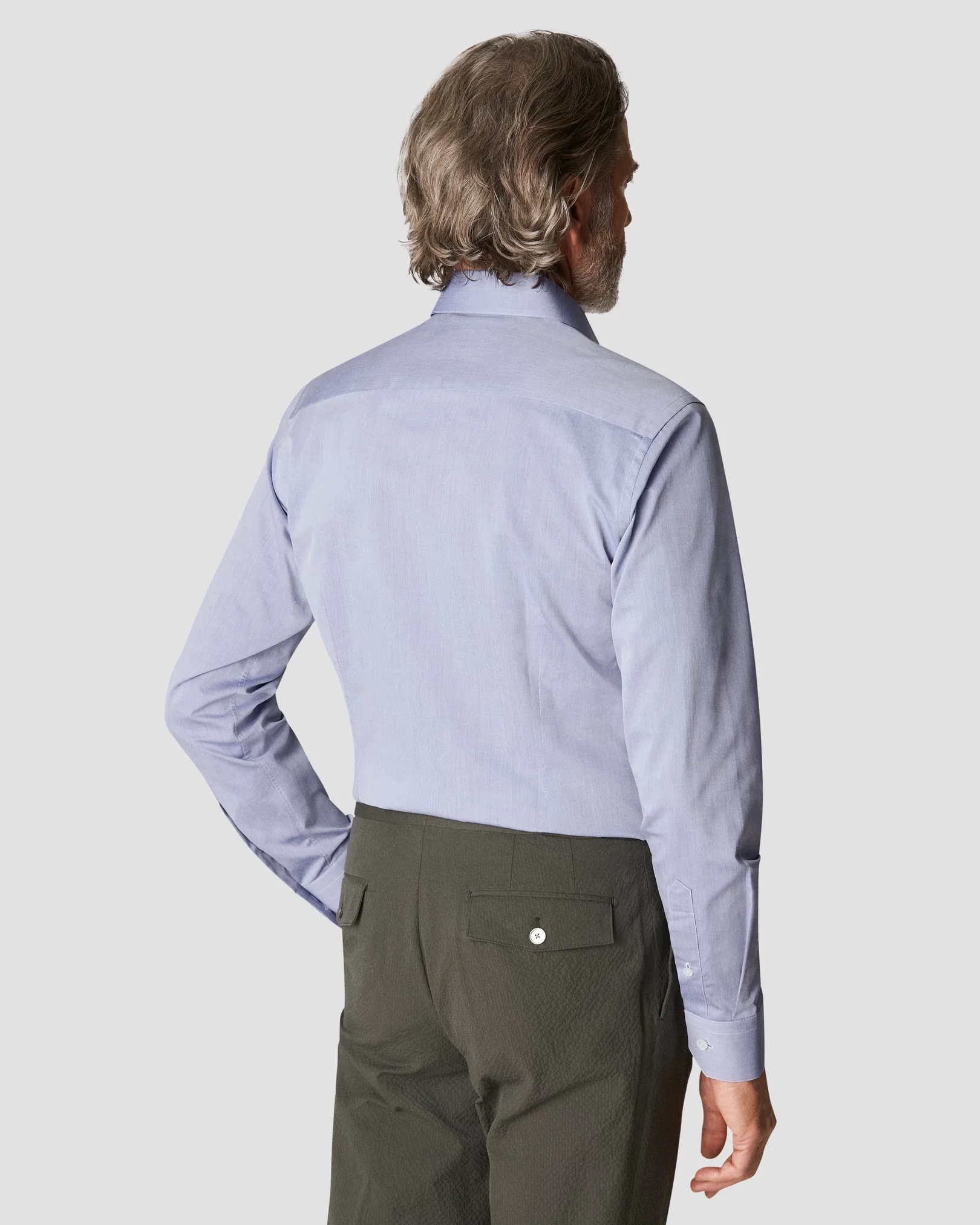 Eton - dark blue fine twill 1mm stich