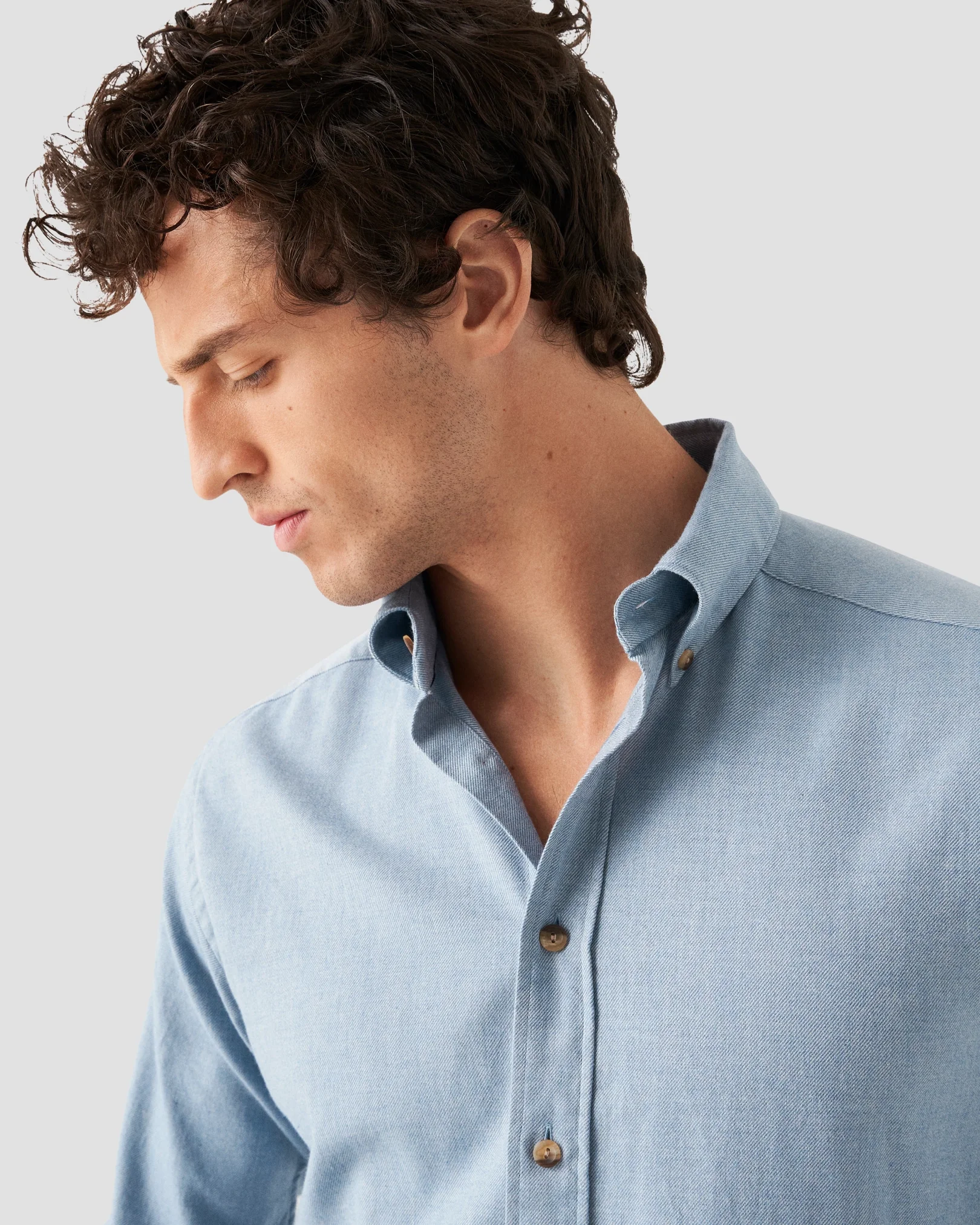 Eton - mid blue flanell twill