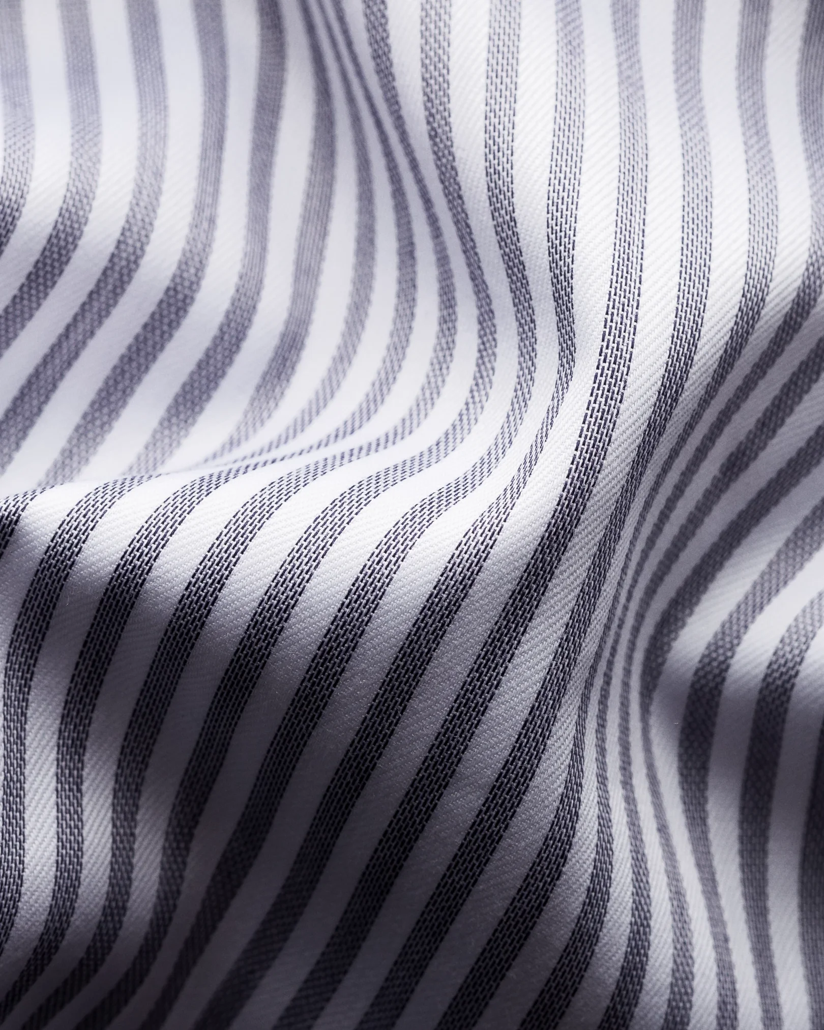 Eton - dark blue striped signature twill shirt