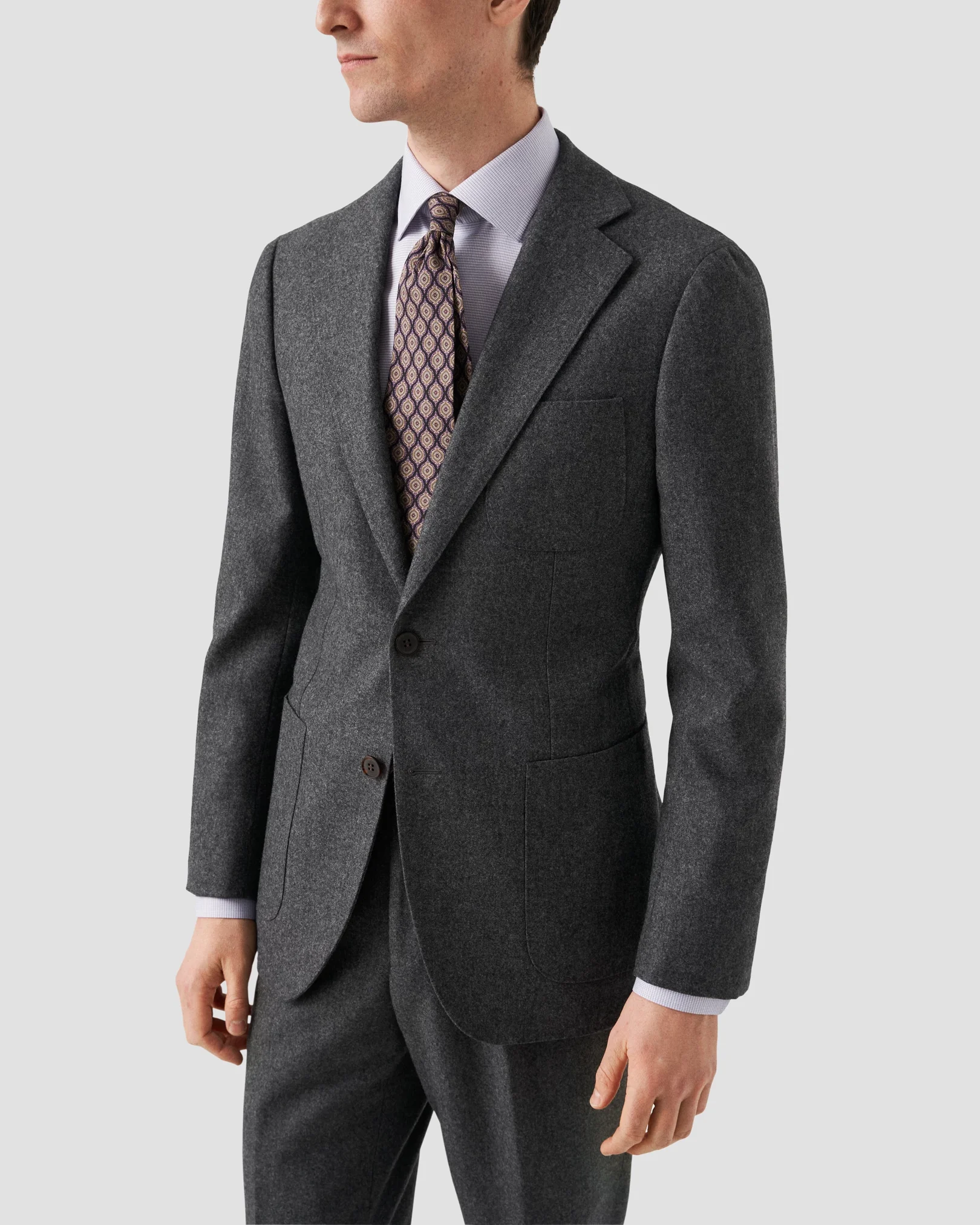 Eton - pink cotton lyocell shirt