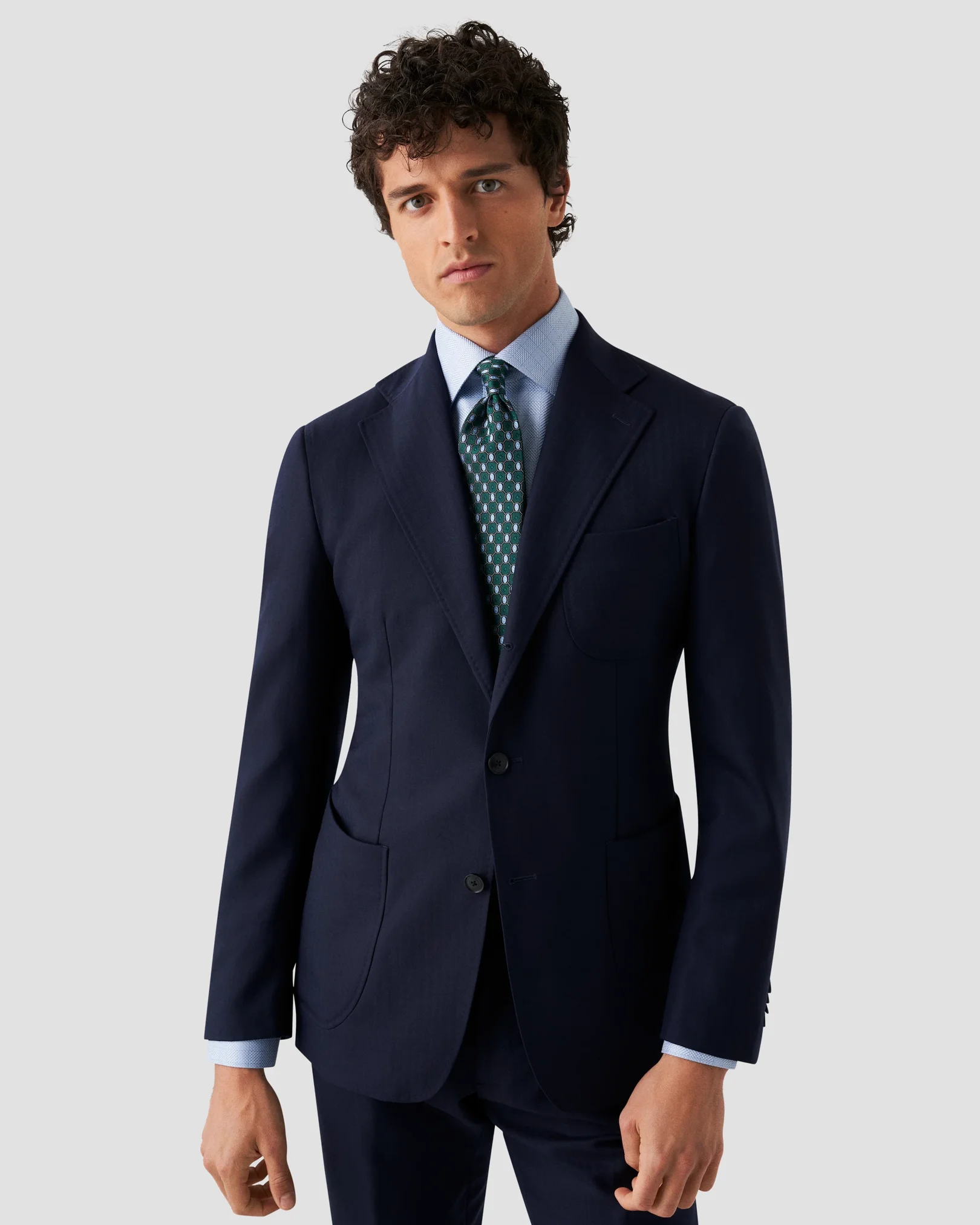 Eton - checked textured twill