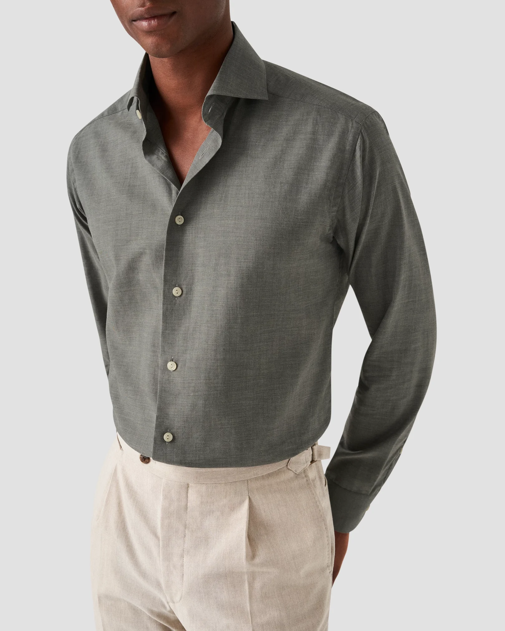 Eton - mid grey flanell