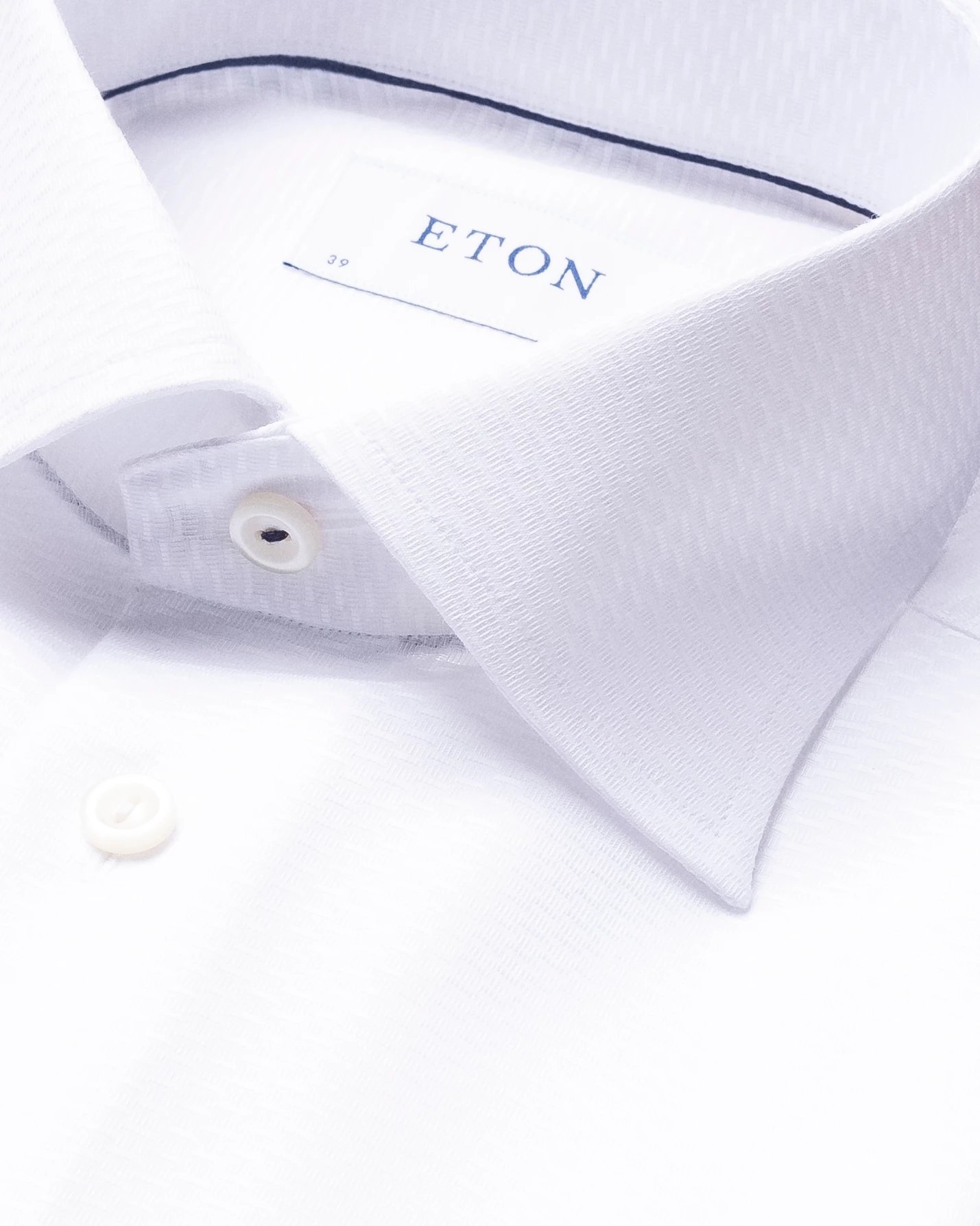 Eton - white twill cut away ss