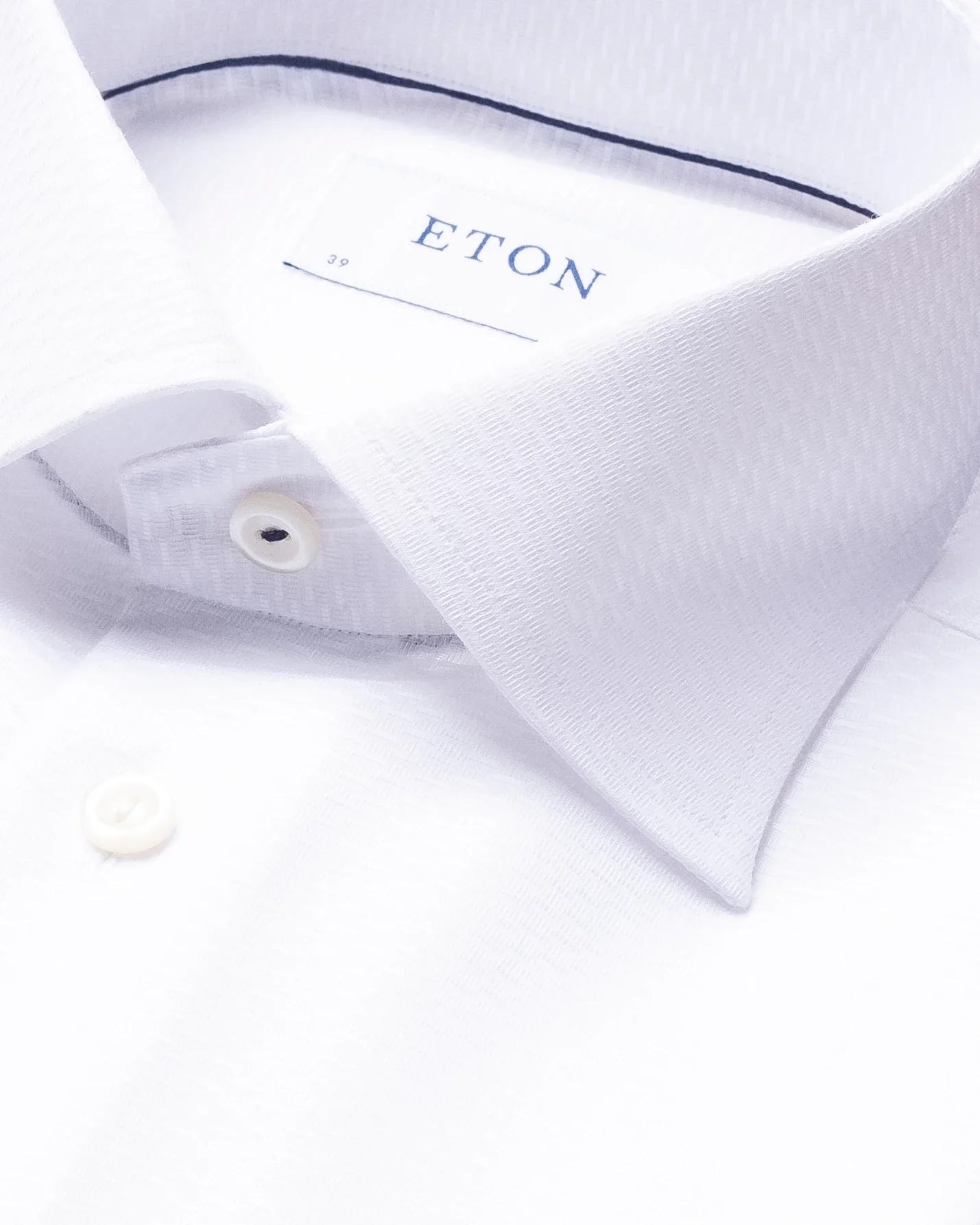 Eton - white twill cut away ss