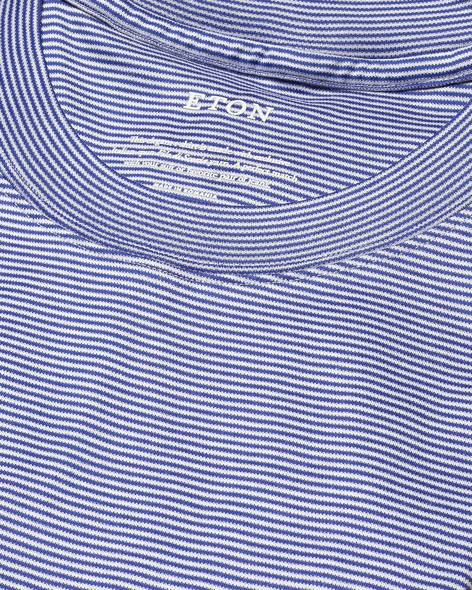 Eton - dark blue interlock t shirt