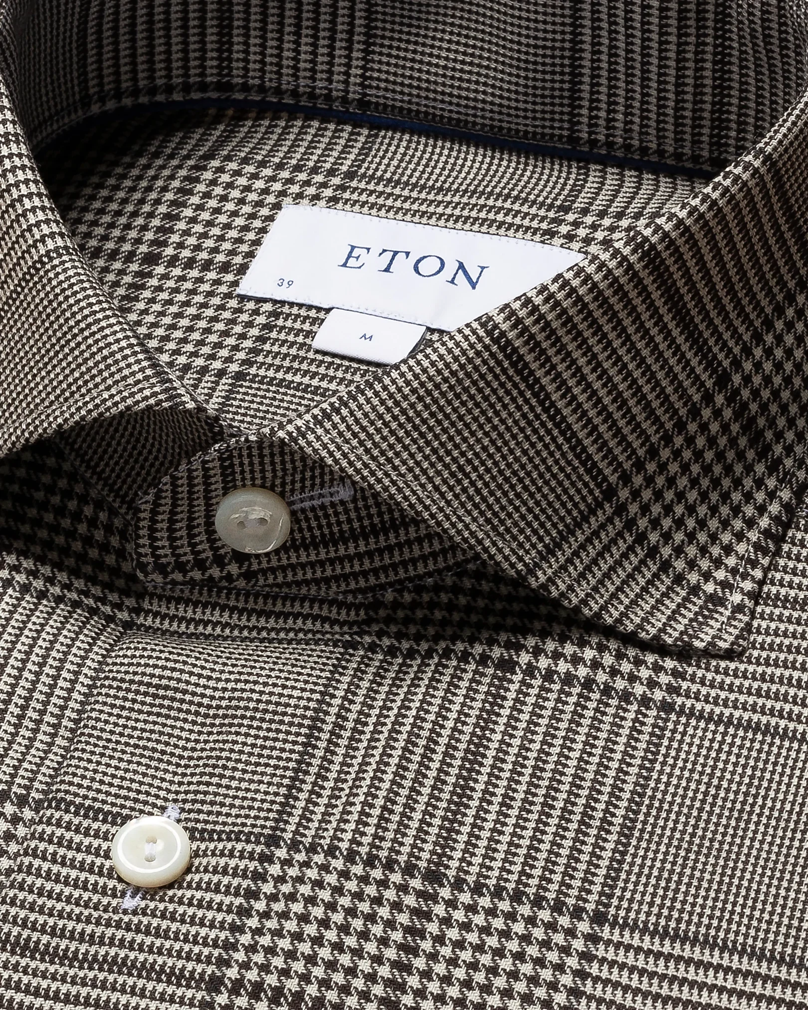 Eton - black merino shirt