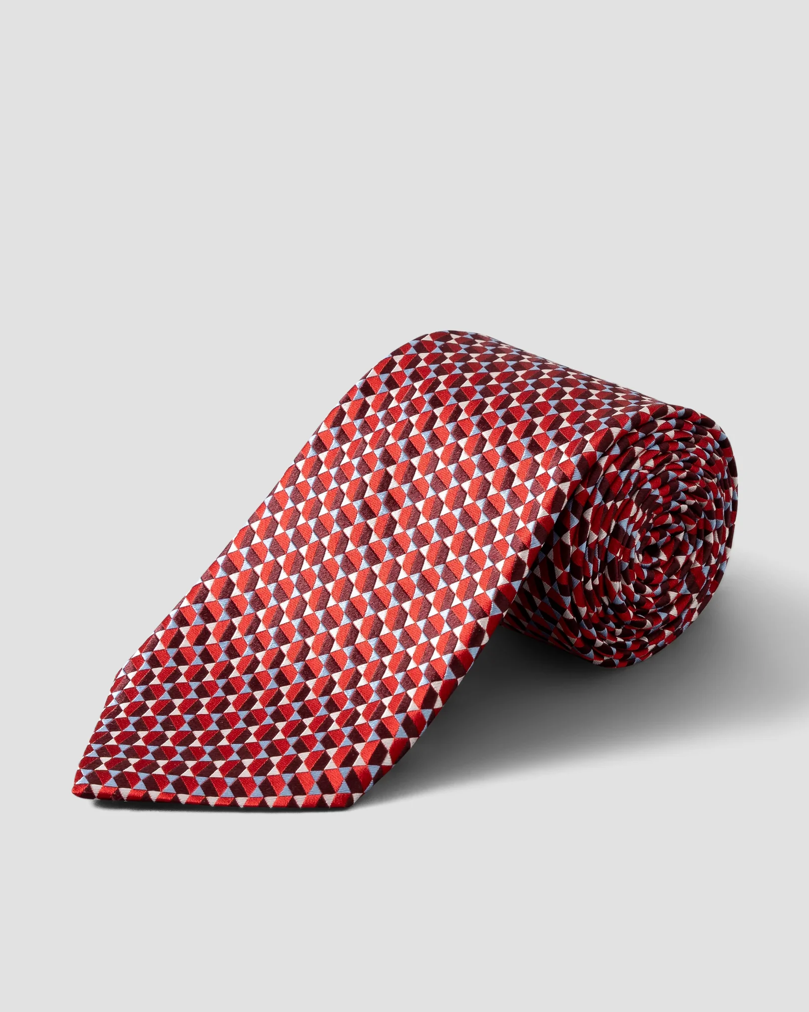 Eton - red pure silk tie