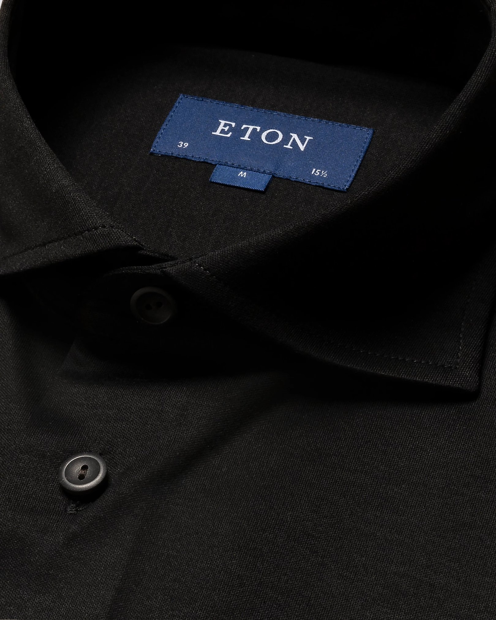 Eton - black solid colored jersey