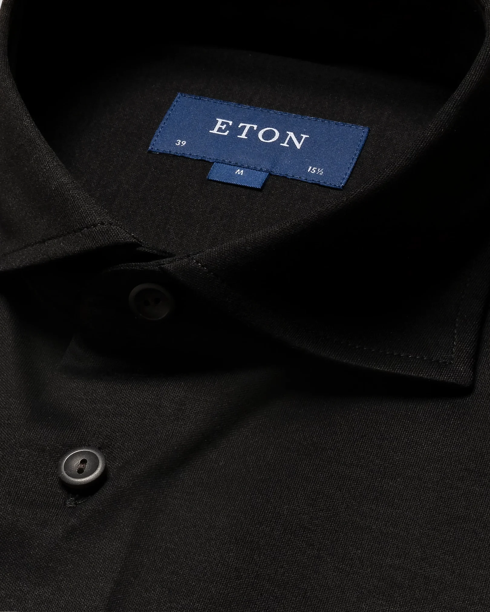 Eton - black solid colored jersey
