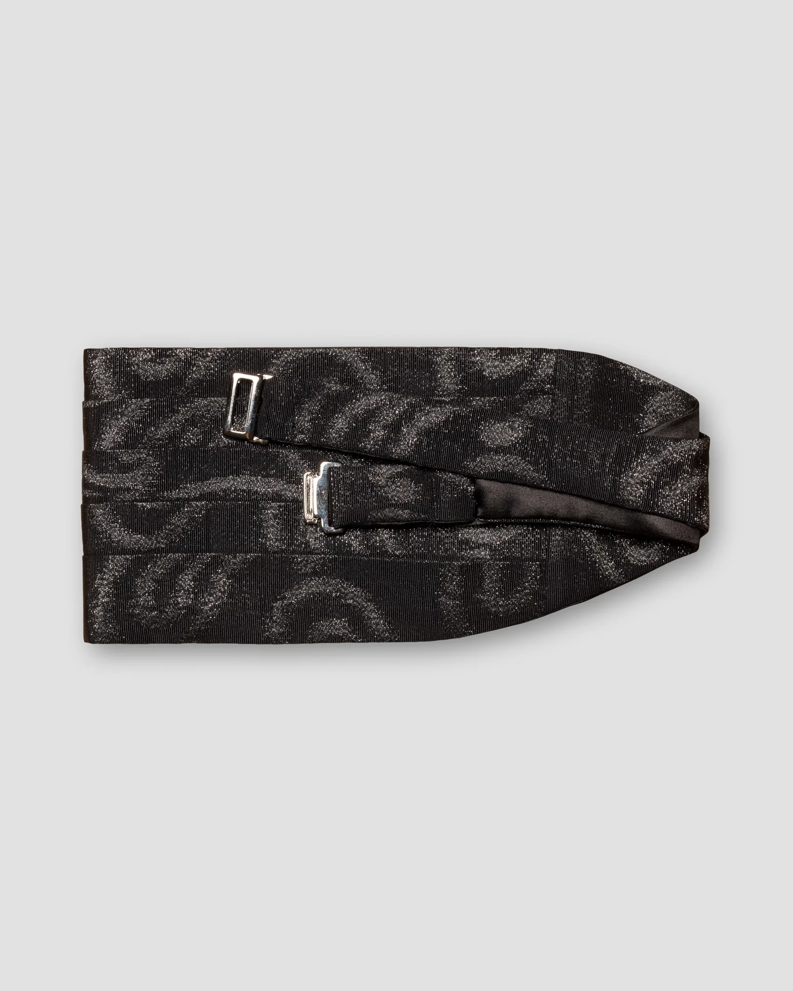 Eton - black lurex cummerbund