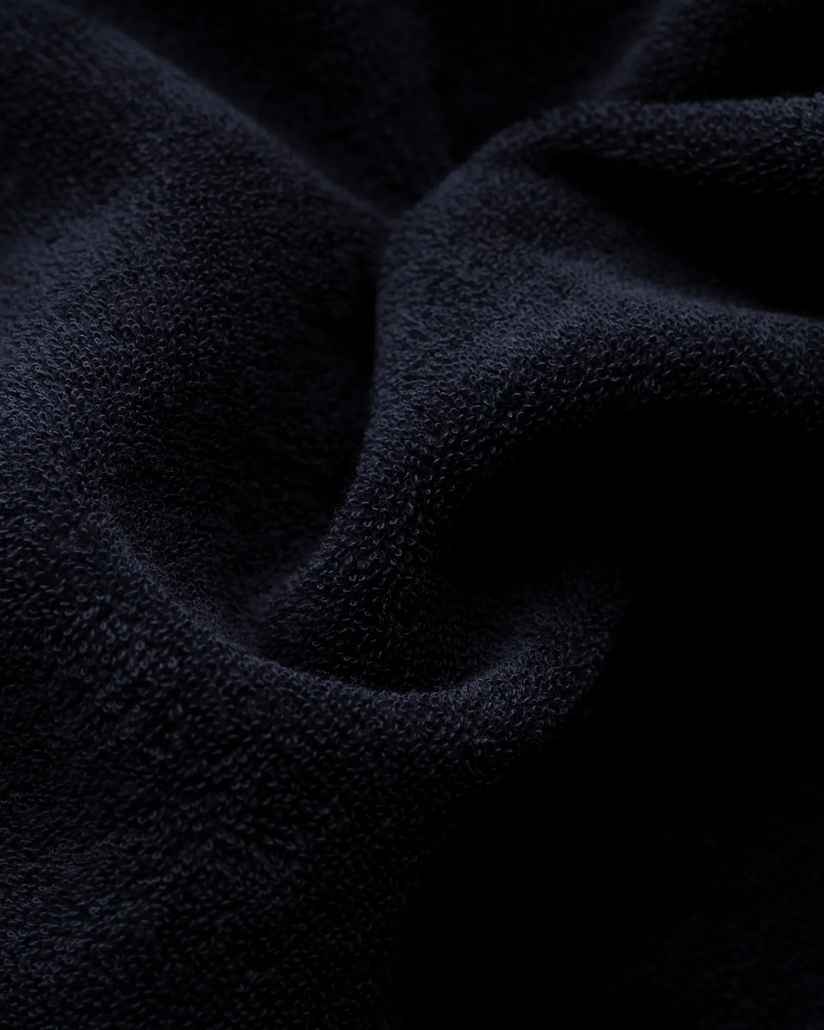 Eton - dark blue terry resort shirt