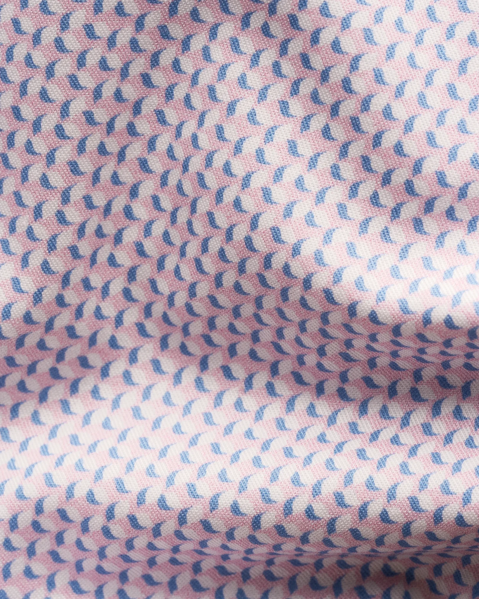 Eton - pink micro geometric signature twill shirt