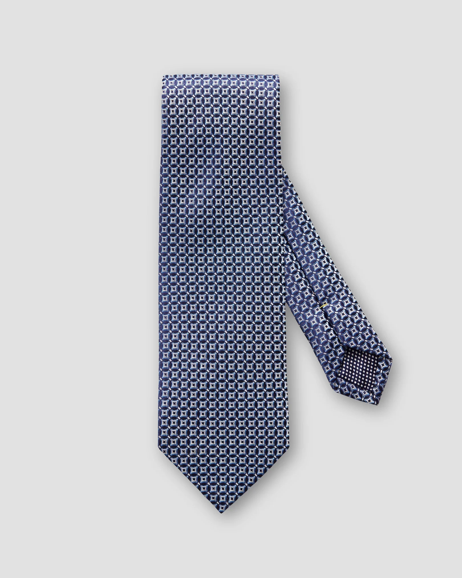 Eton - navy woven flower tie