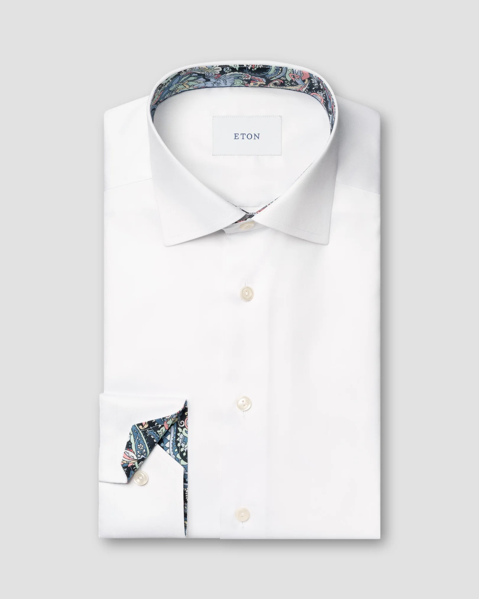 Eton - Signature Twill Hemd mit Paisley-Effekt