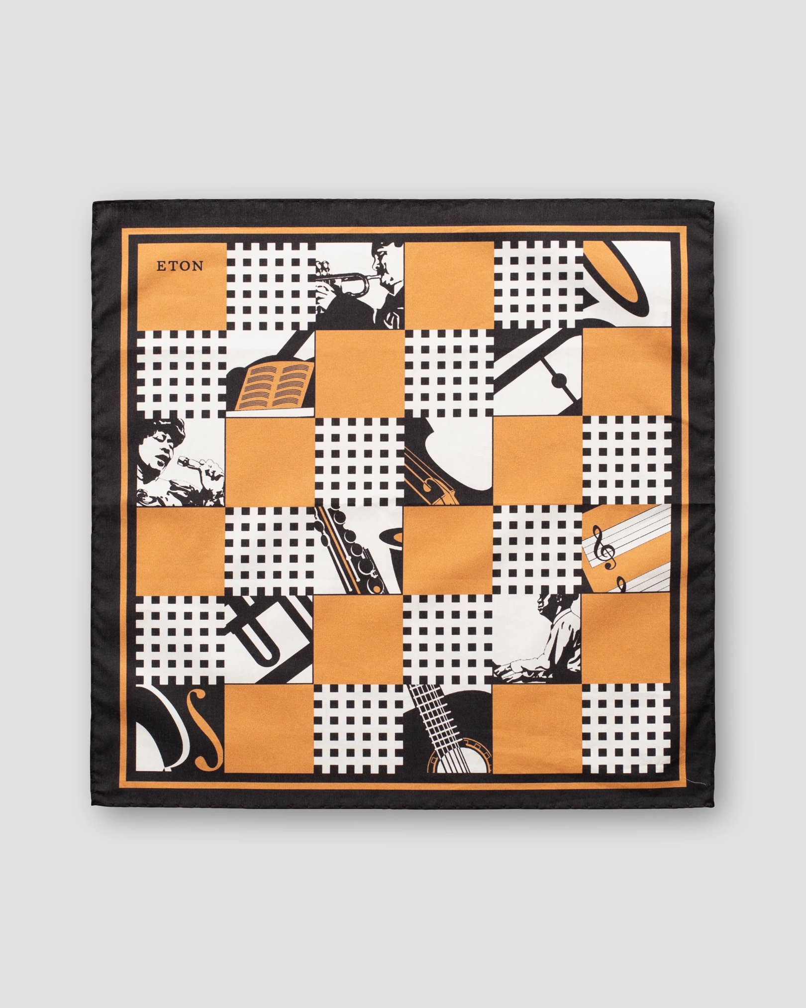 Eton - yellow jazz pocket square