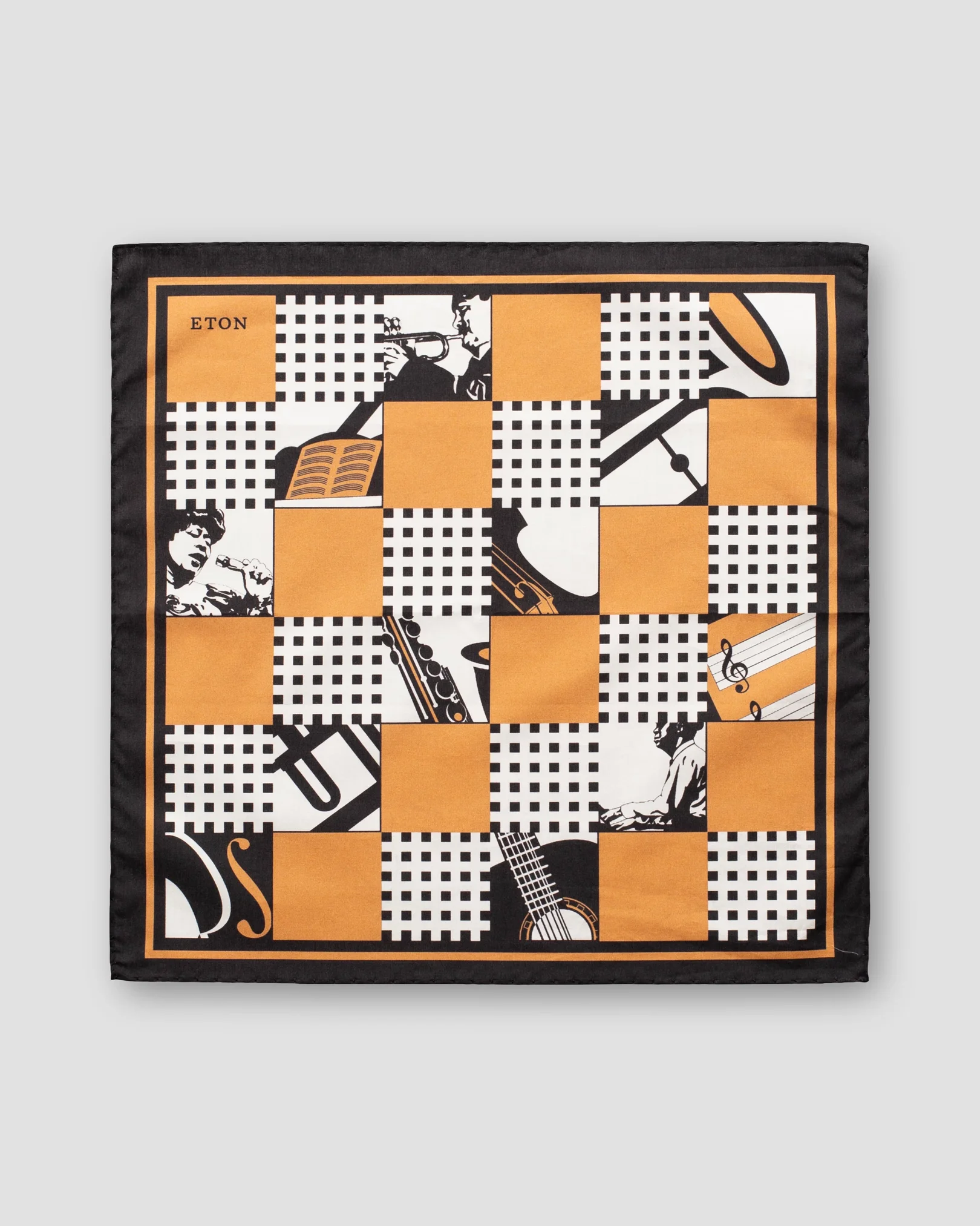 Eton - yellow jazz pocket square