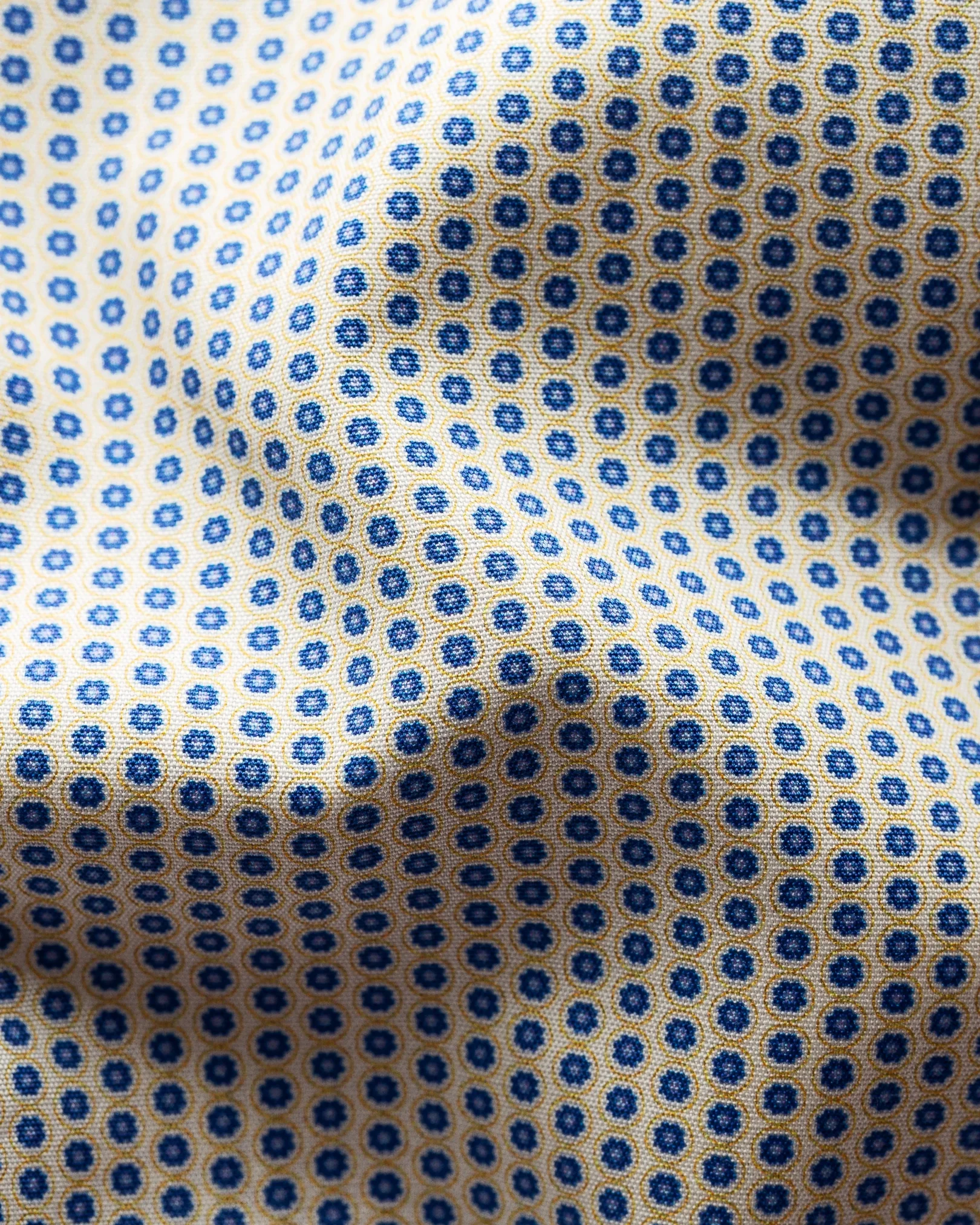 Eton - yellow glass print poplin shirt classic