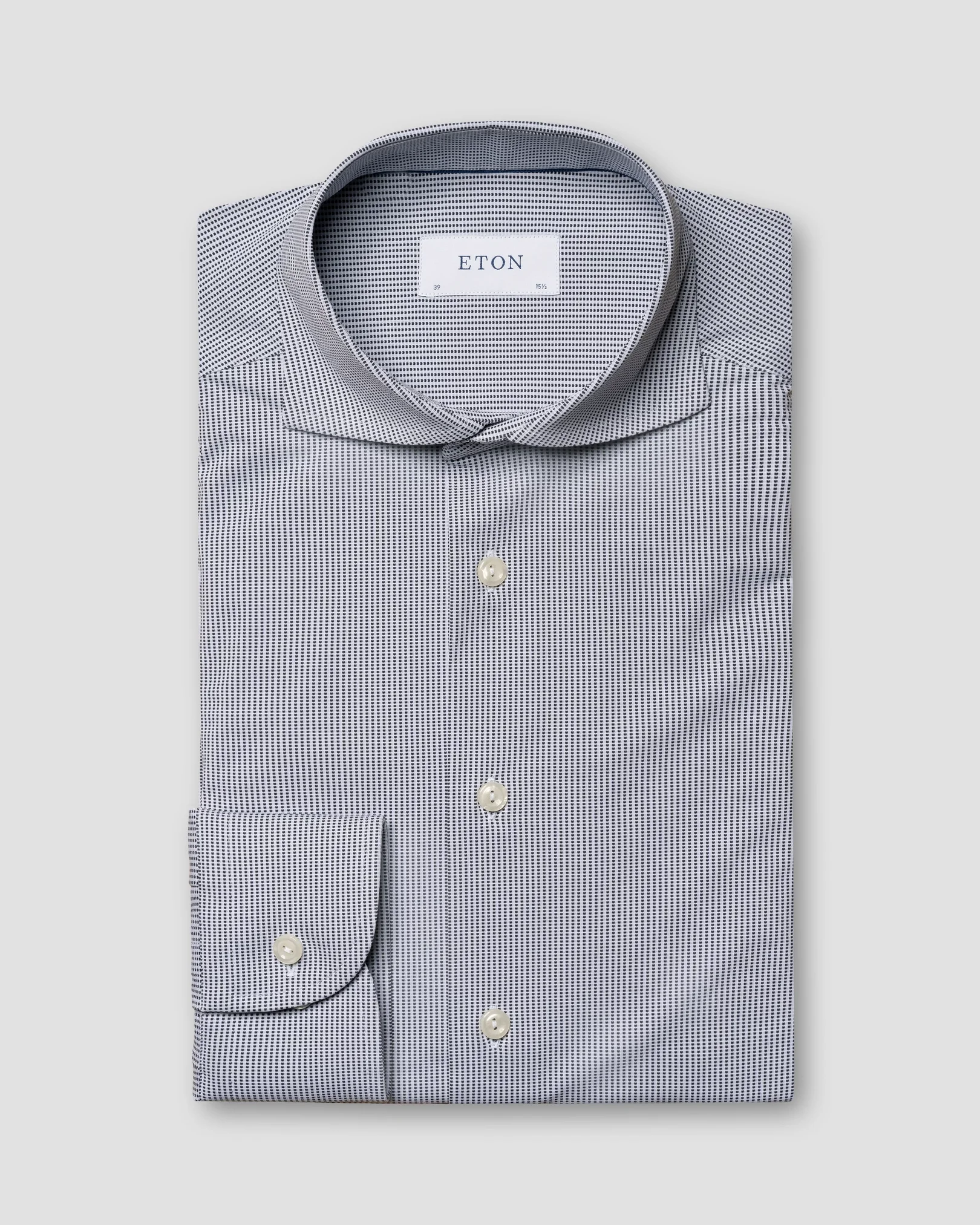 Eton - navy blue performance shirt