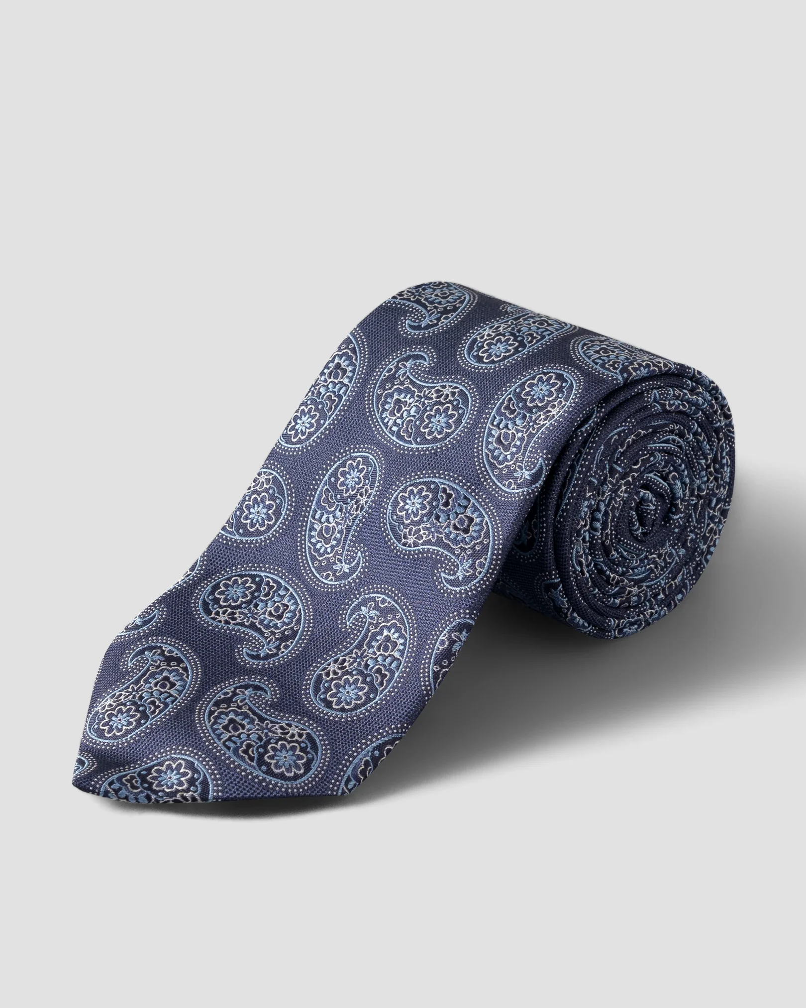 Eton - pure navy silk tie