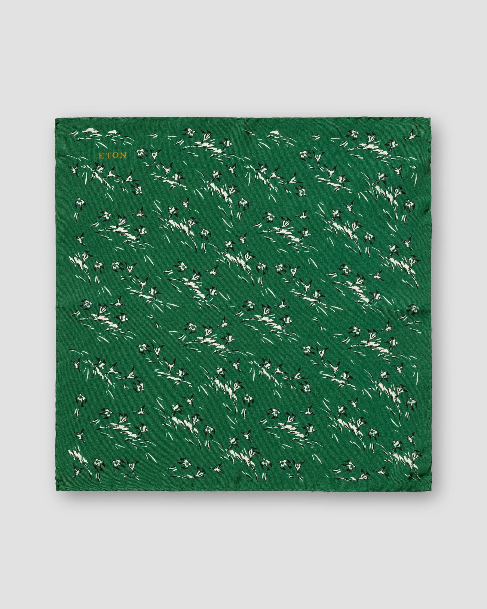 Eton - dark green playful pocket square