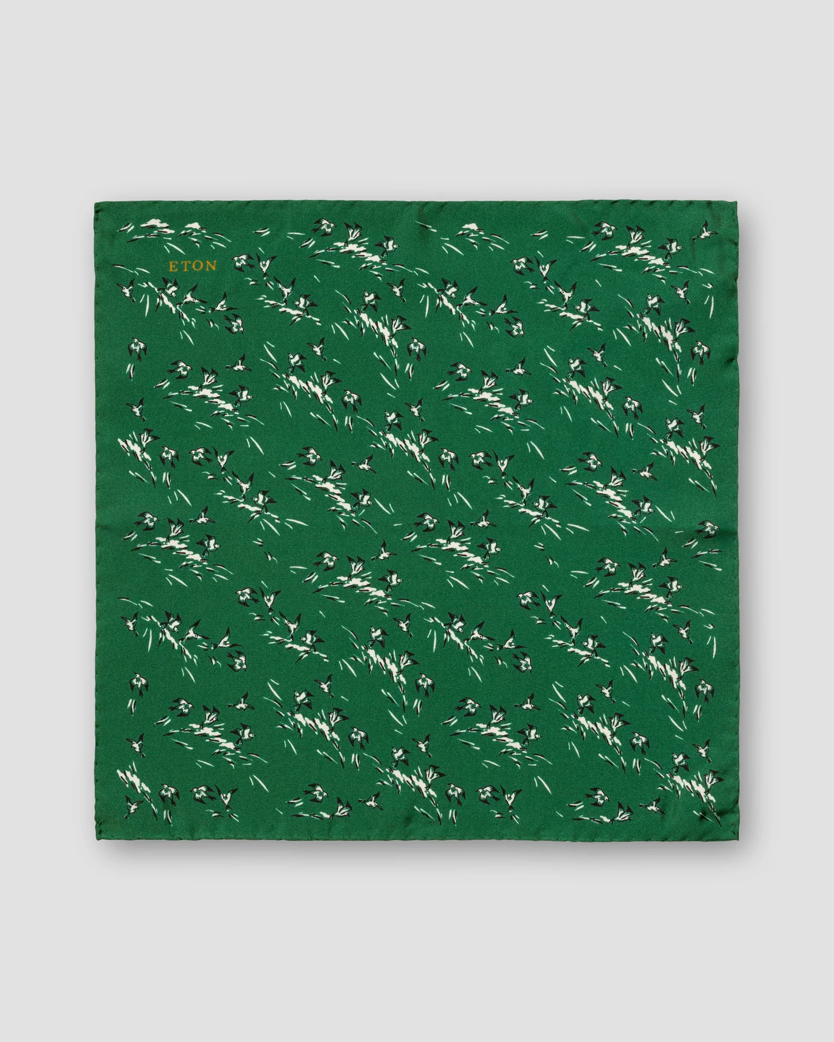 Eton - dark green playful pocket square