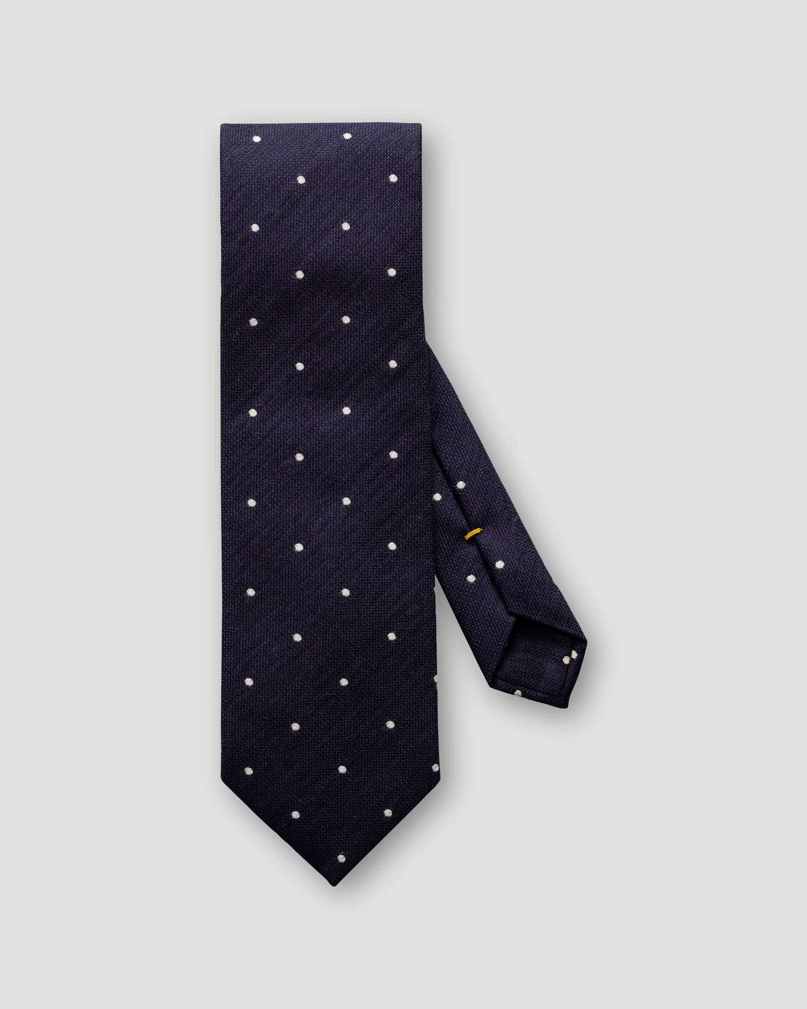 Eton - blue polka dot silk cotton tie