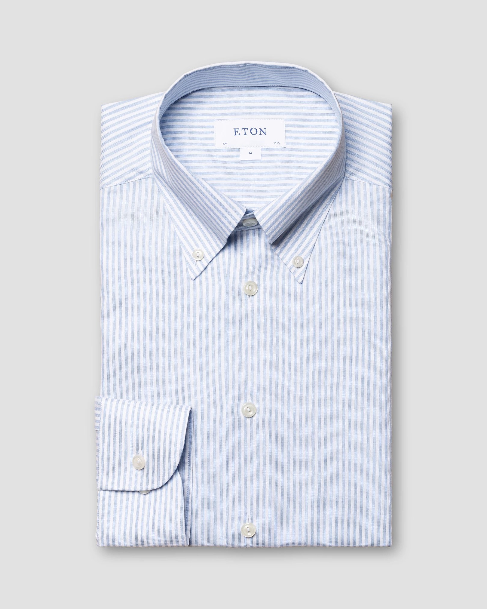 Eton - light blue wrinkle free oxford