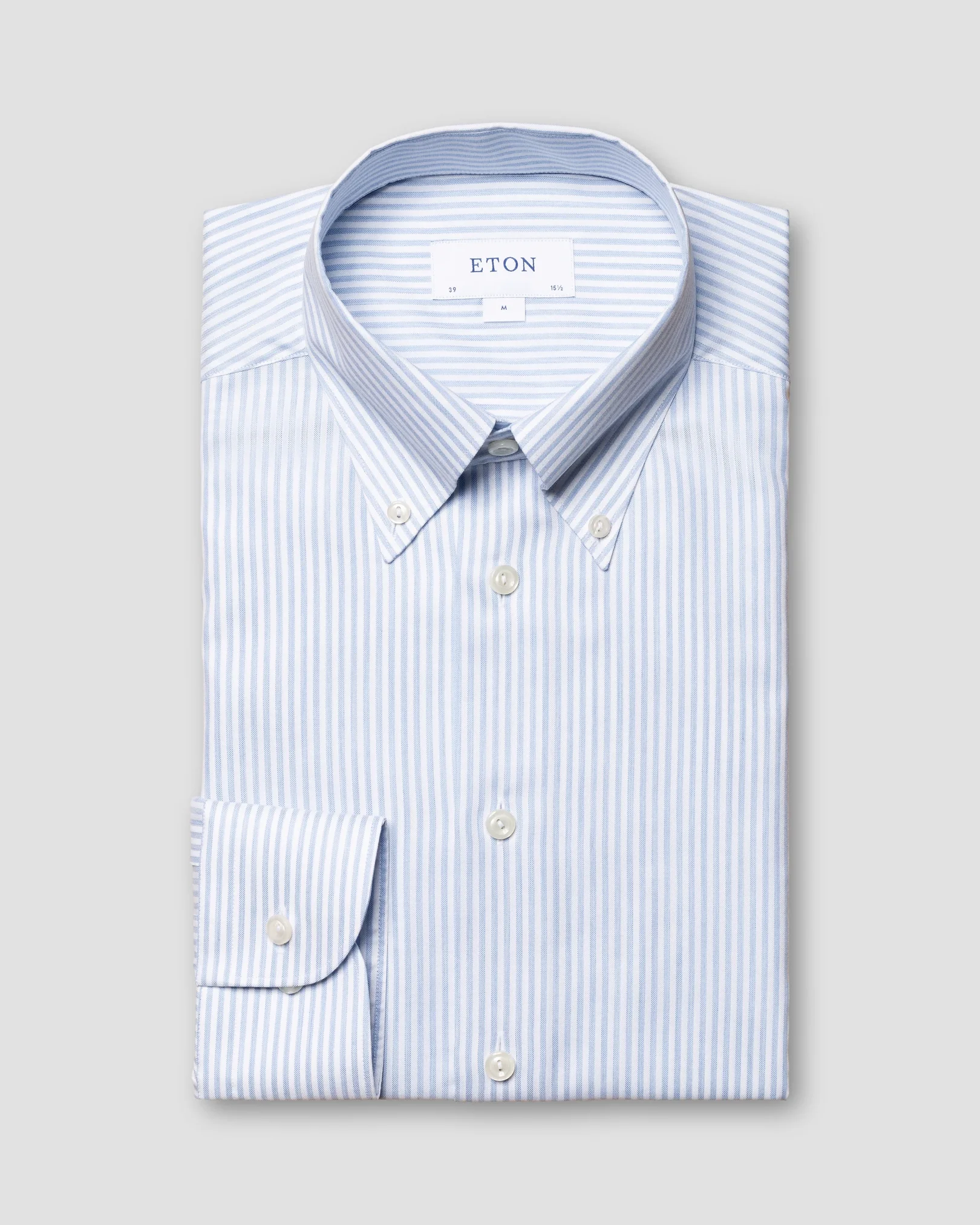 Eton - light blue wrinkle free oxford