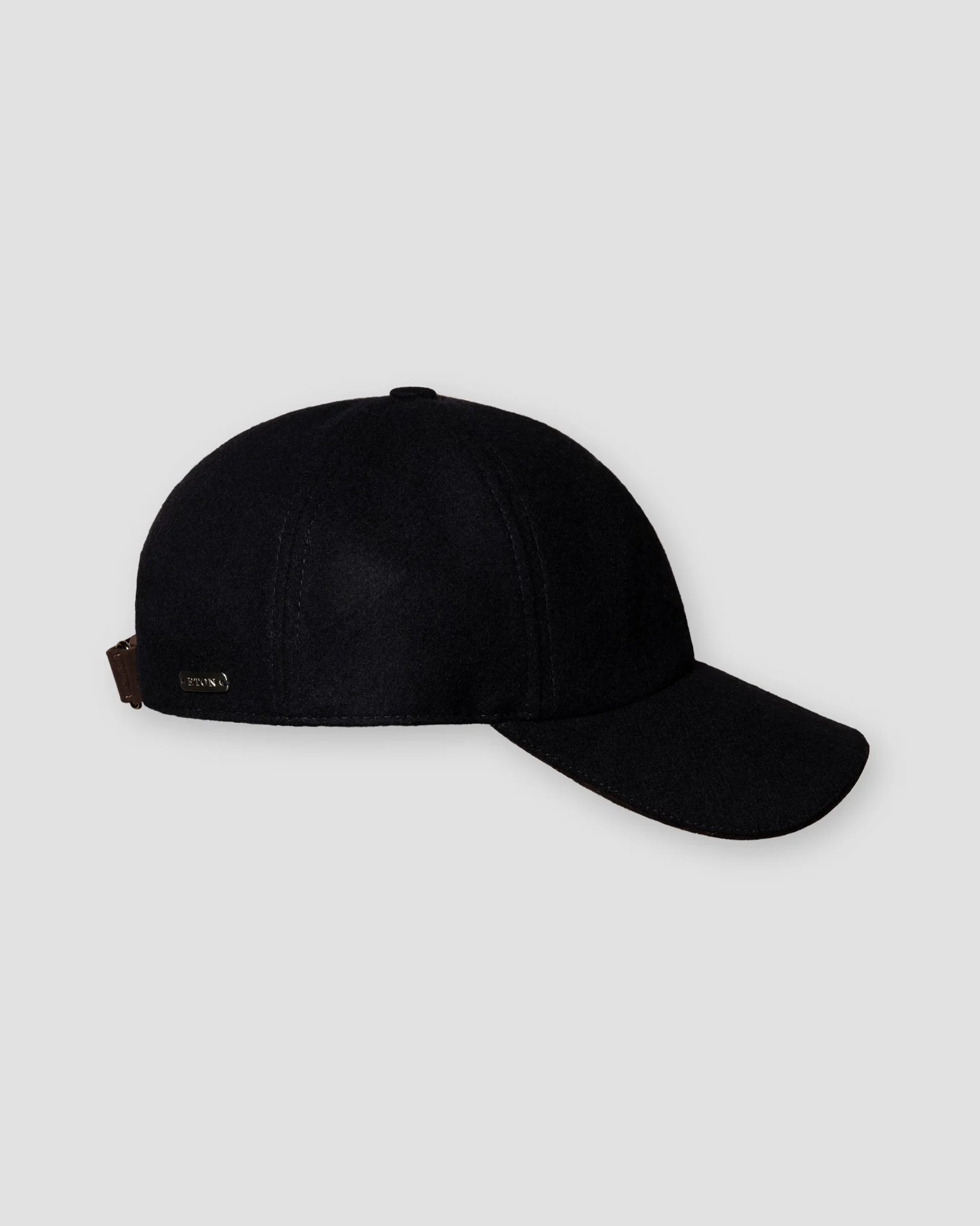 Eton - Navy Wool Blend Baseball Cap