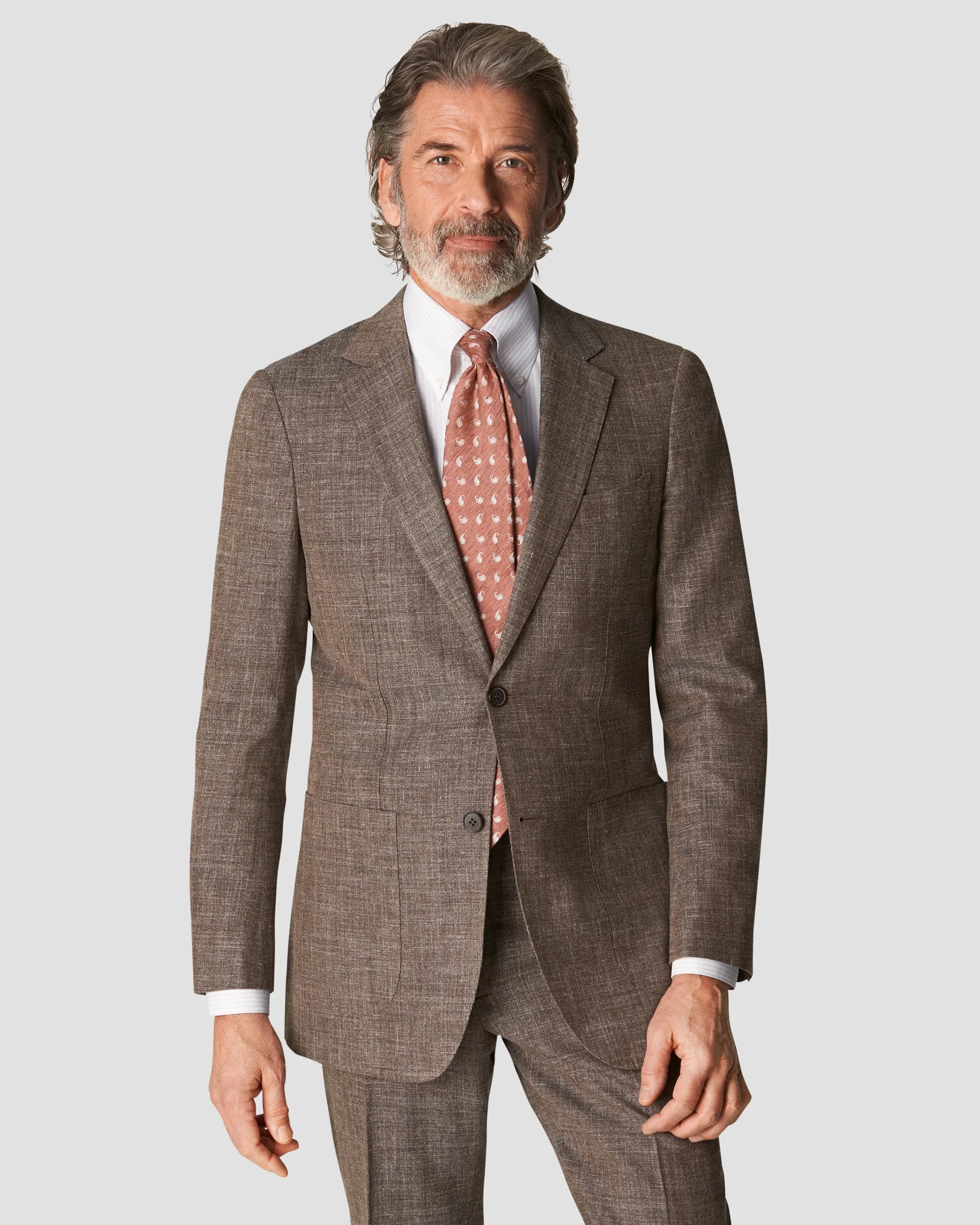 Eton - beige fine oxford