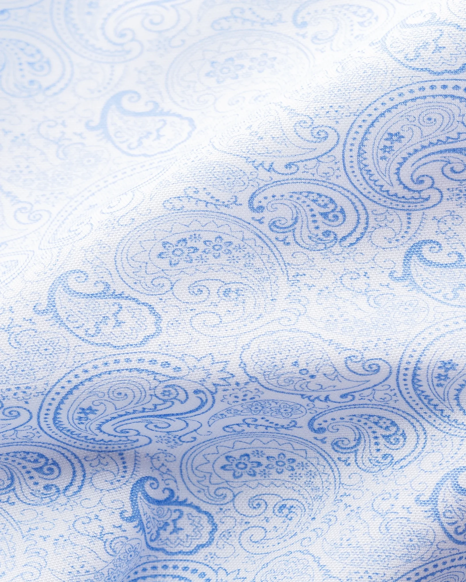 Eton - light blue paisley printed shirt