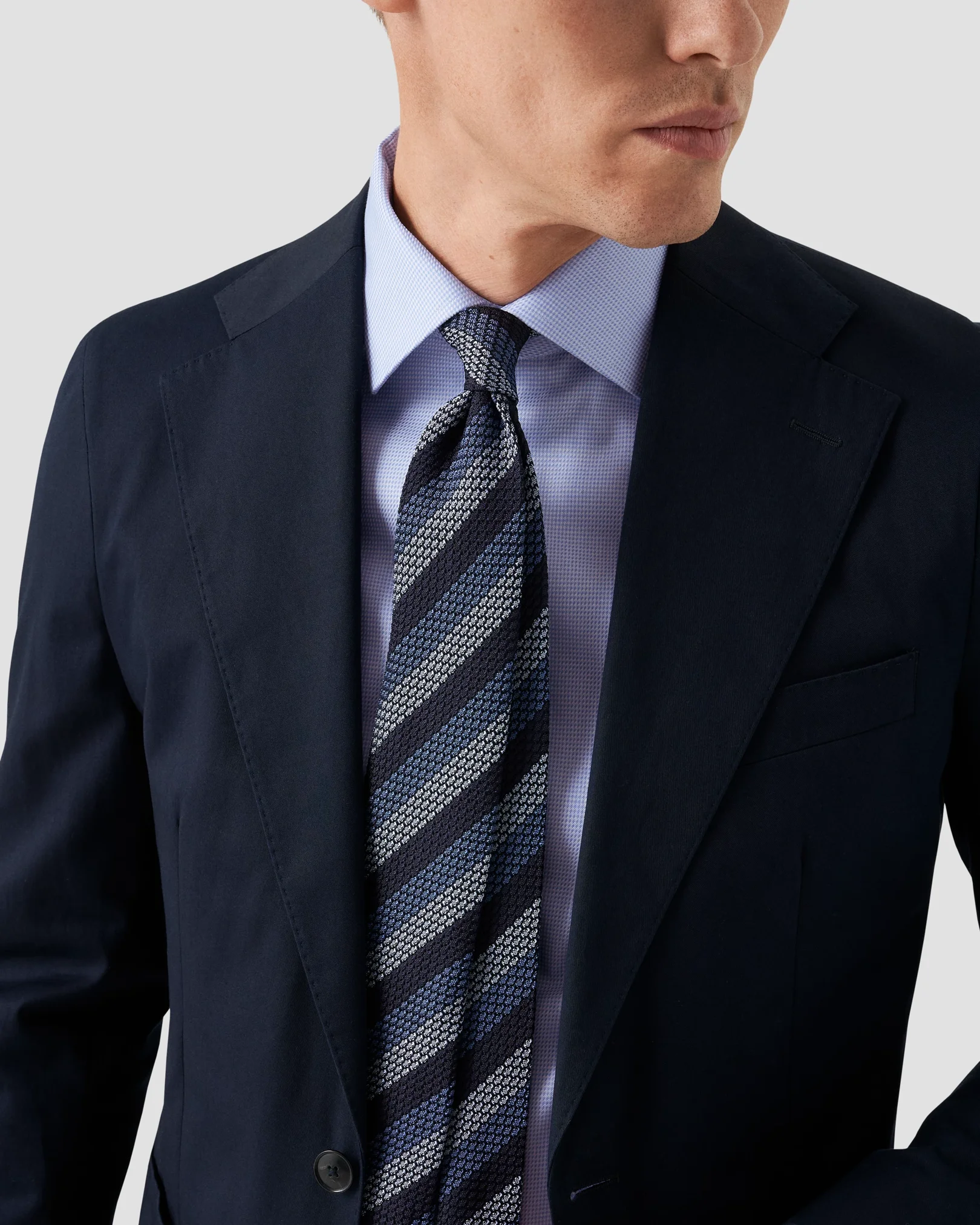 Eton - sky blue twill shirt