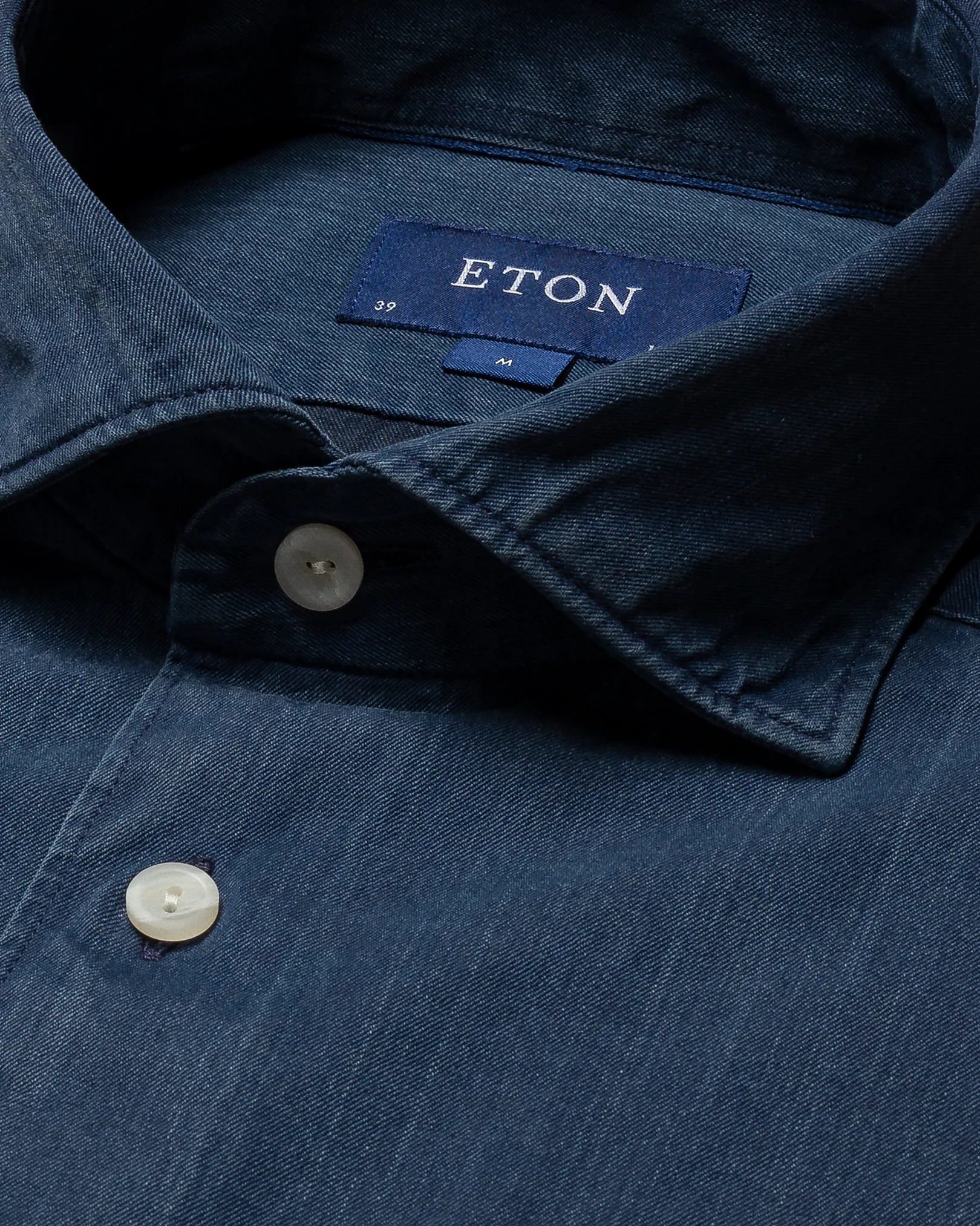 Eton - mid blue indigo wide spread