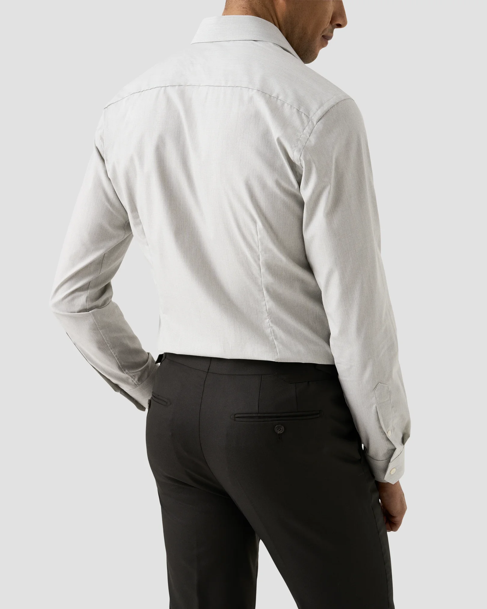 Eton - light green check shirt