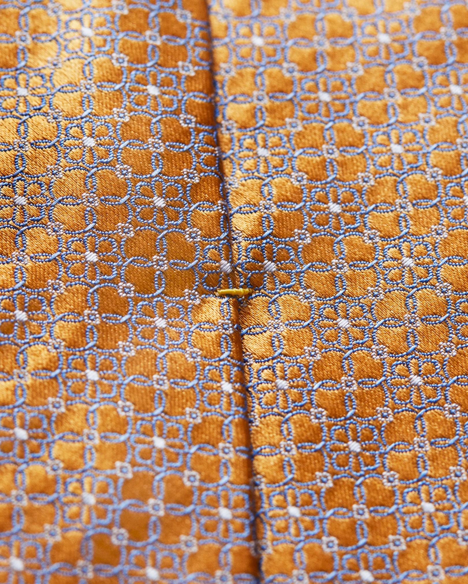 Eton - yellow floral woven silk tie