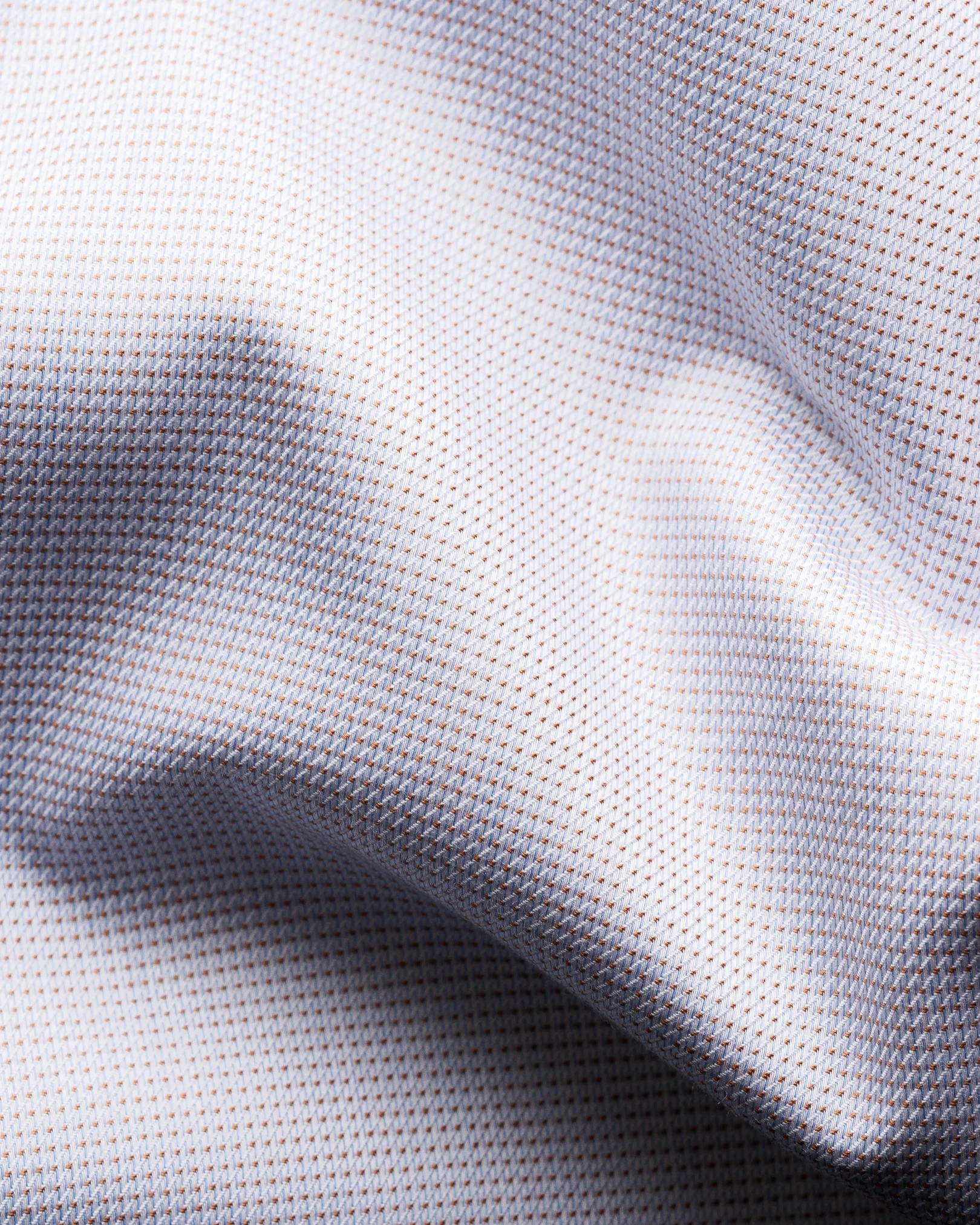 Eton - beige semi solid cotton tencel tm lyocell shirt