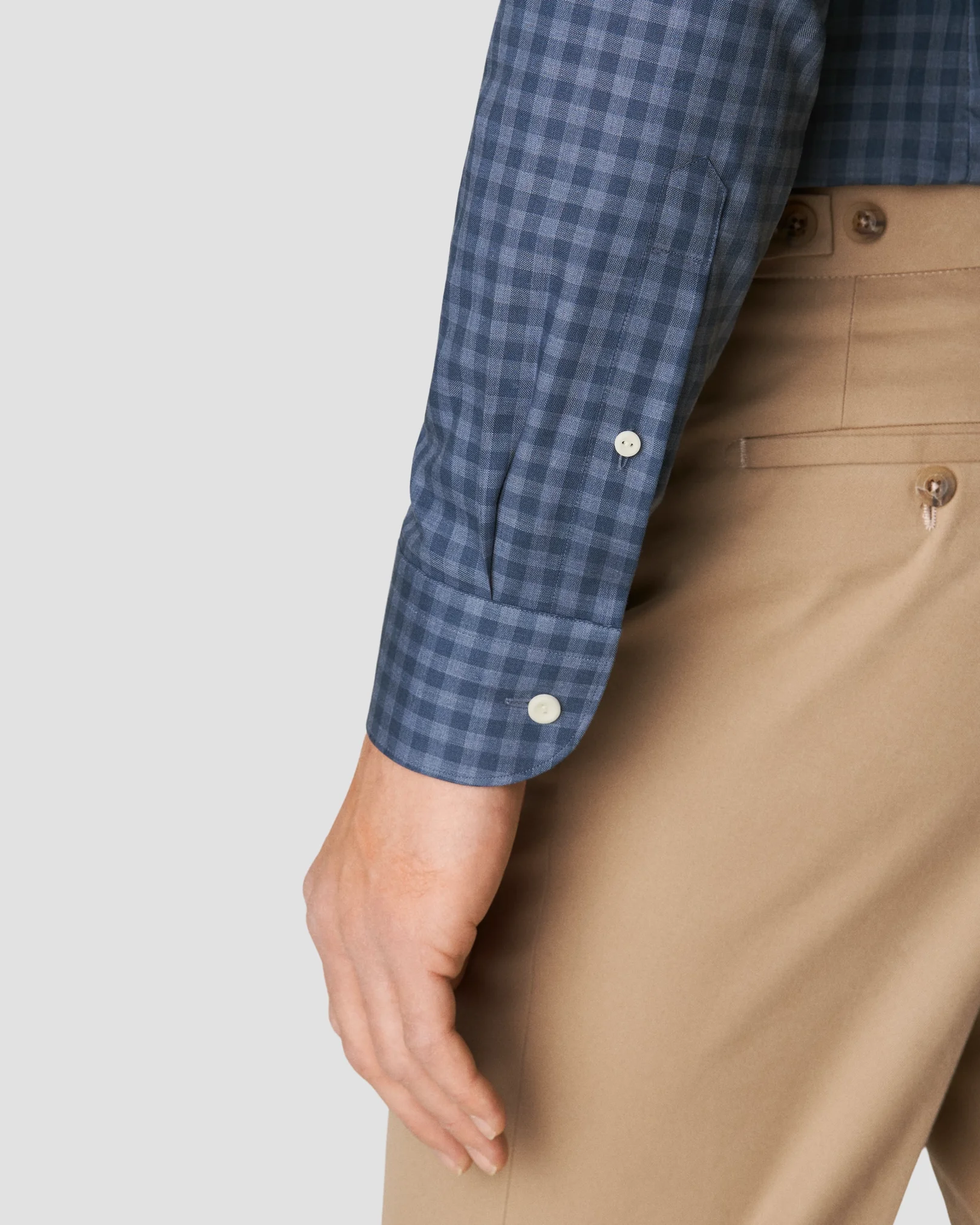 Eton - mid blue lightweight oxford