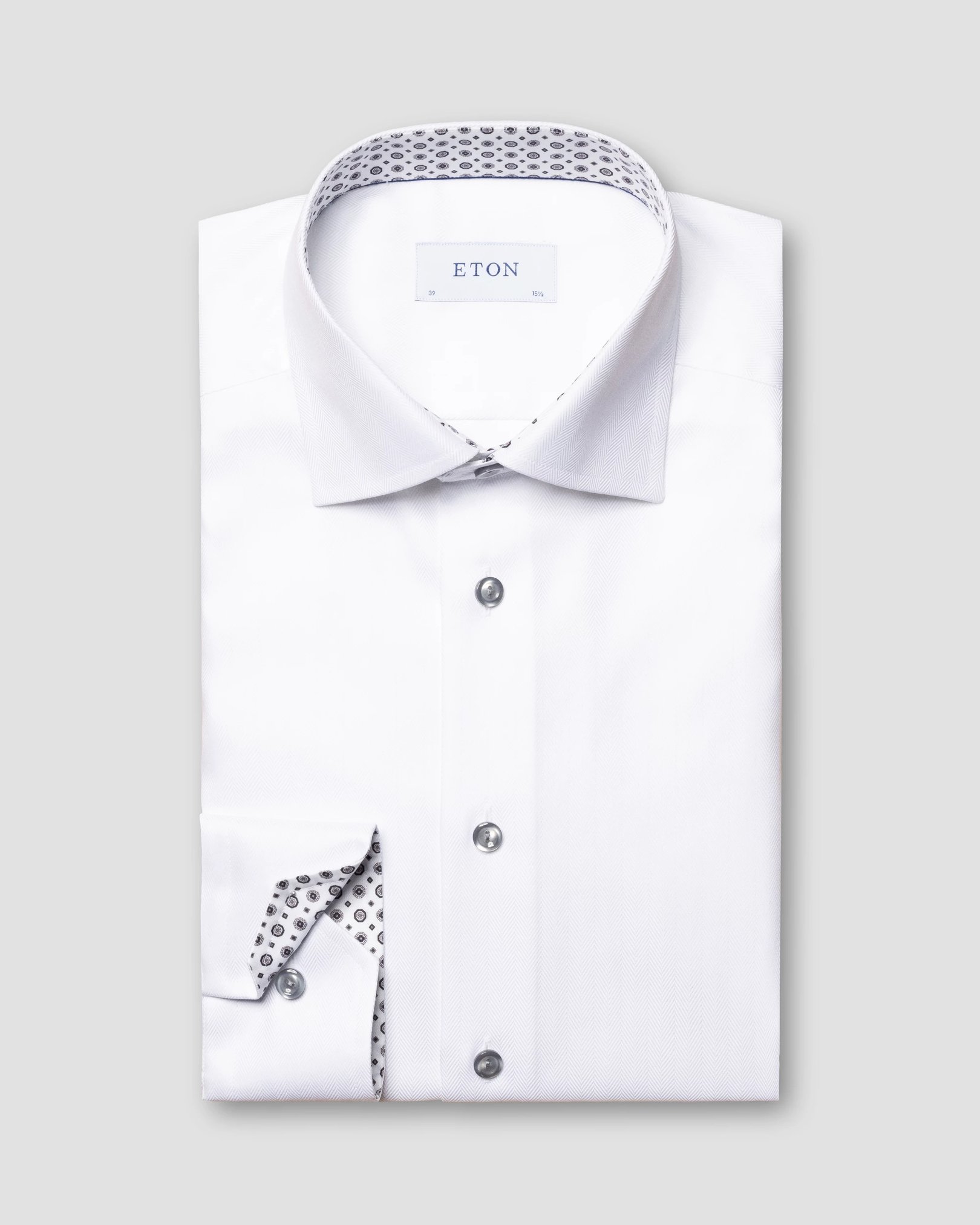 Eton - white signature twill cutaway