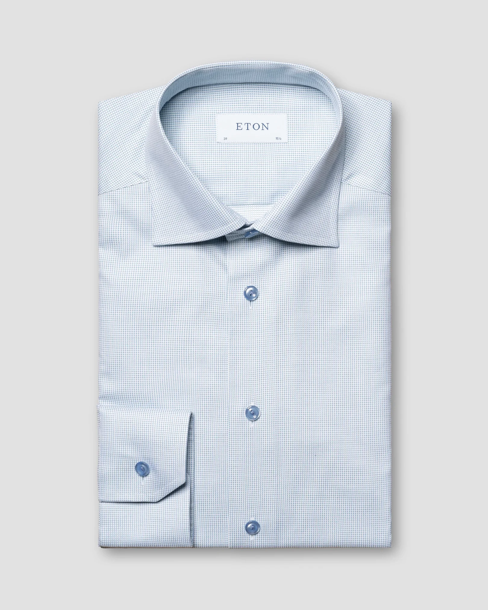 Eton - mid green dobby weave