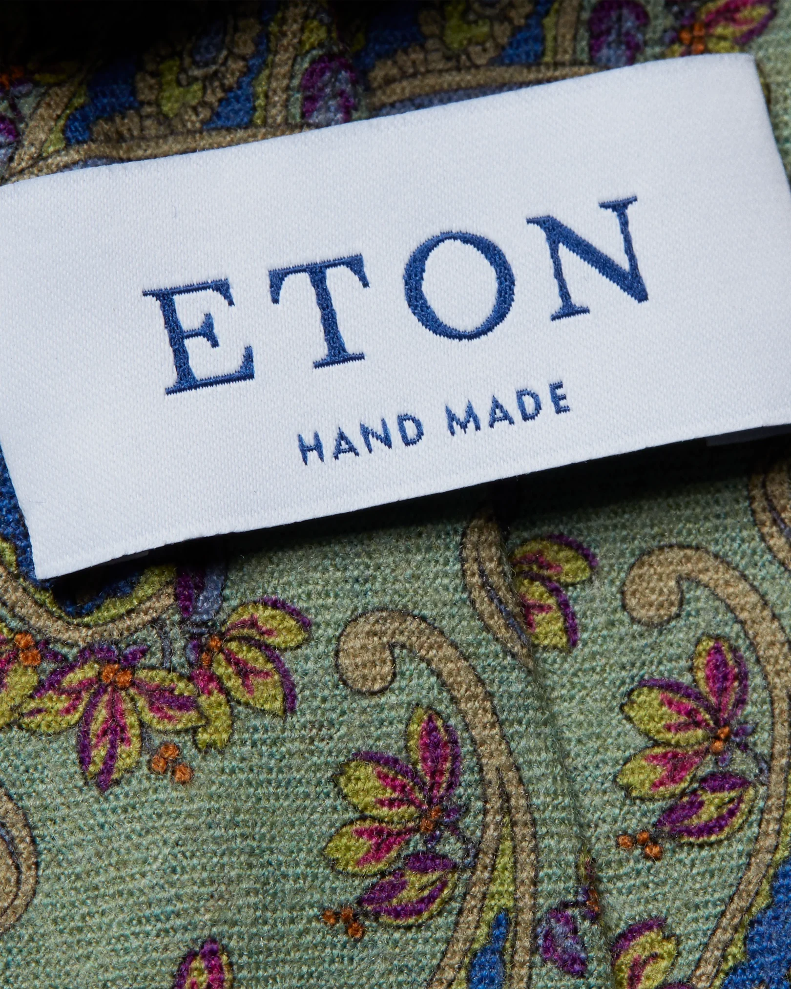 Eton - linden green paisley tie