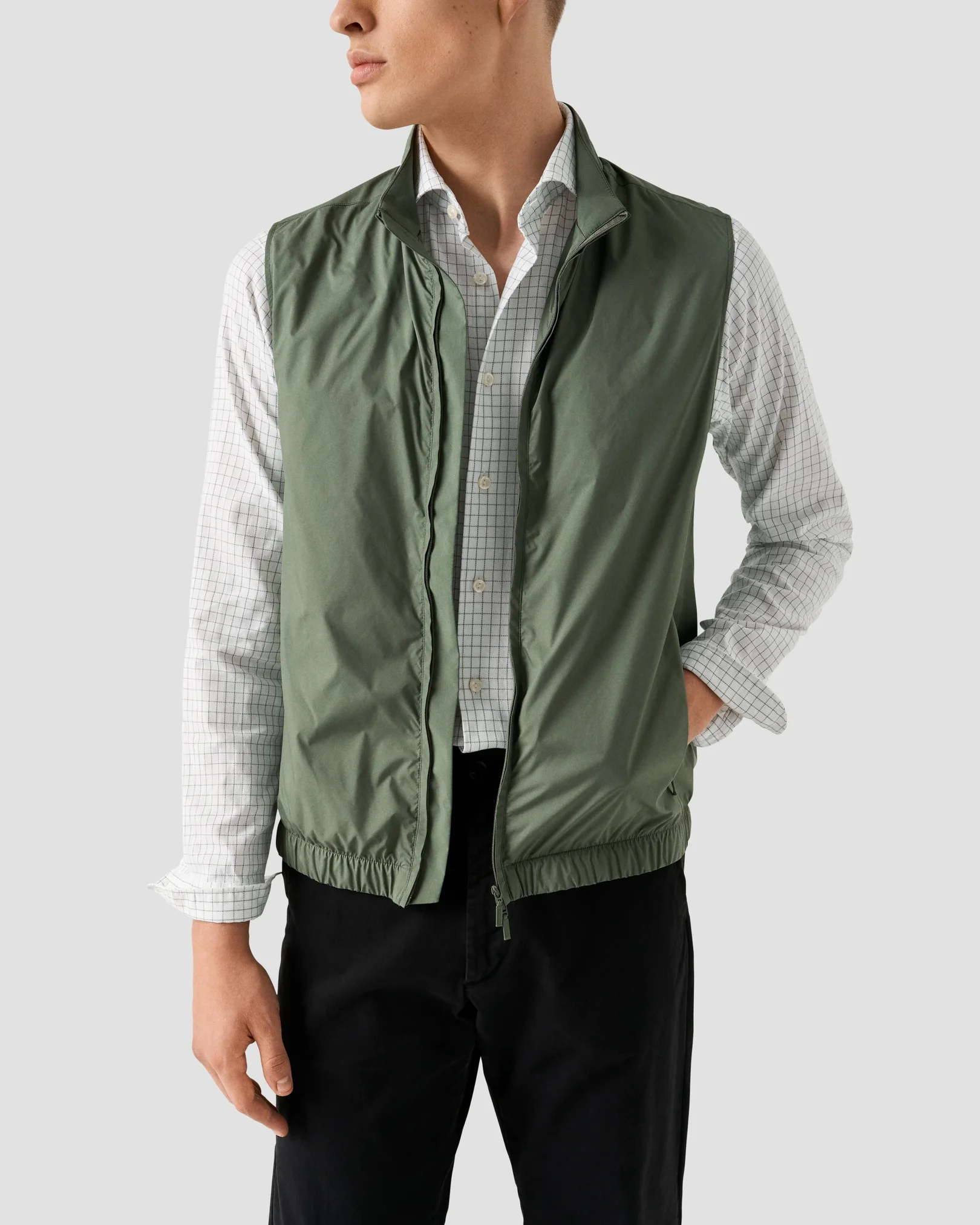 Eton - check royal oxford shirt