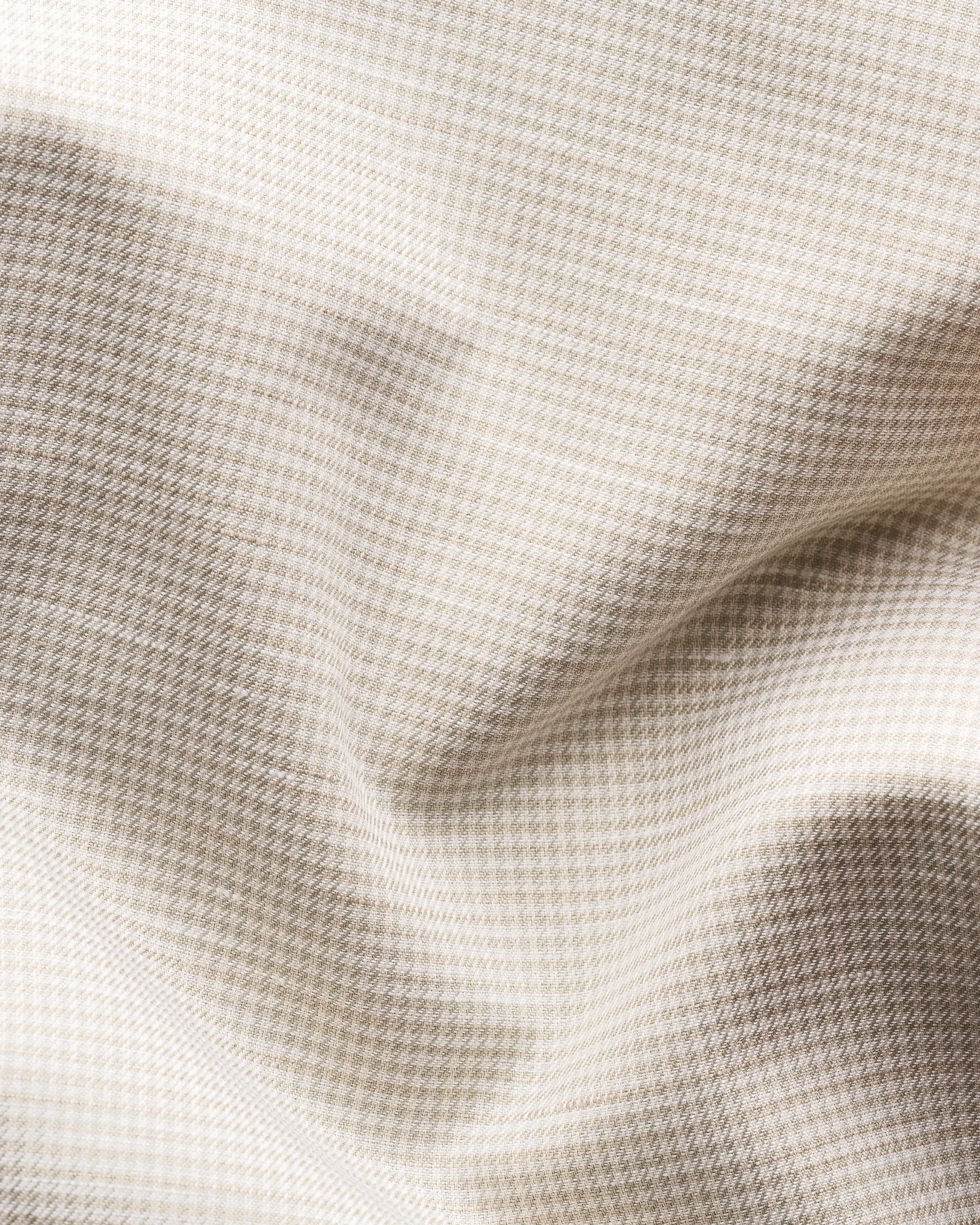 Eton - houndstooth cotton linen shirt wide spread