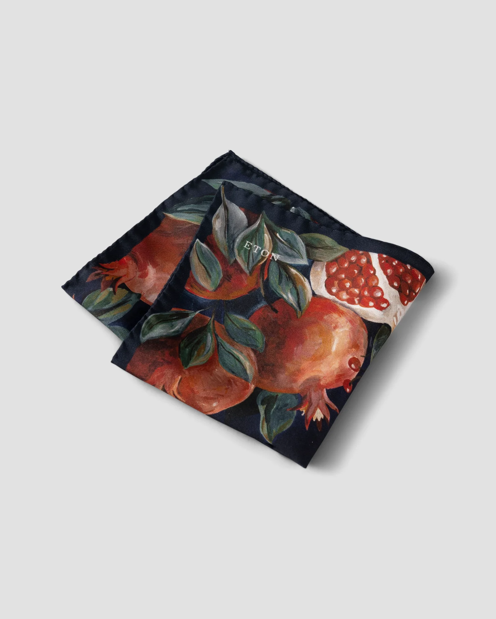 Eton - navy blue pomegranate pocket square