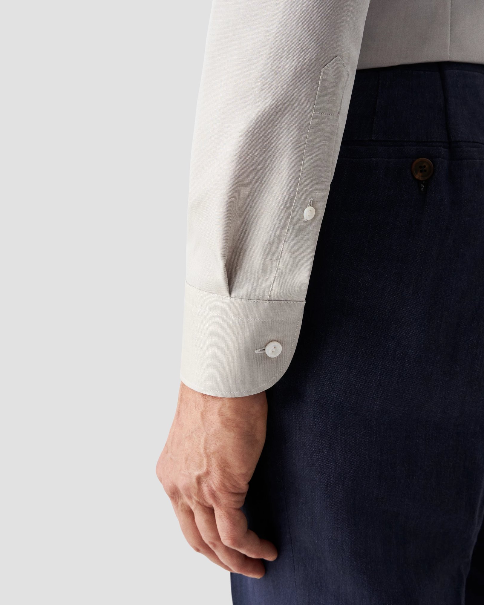 Eton - beige textured cotton linen