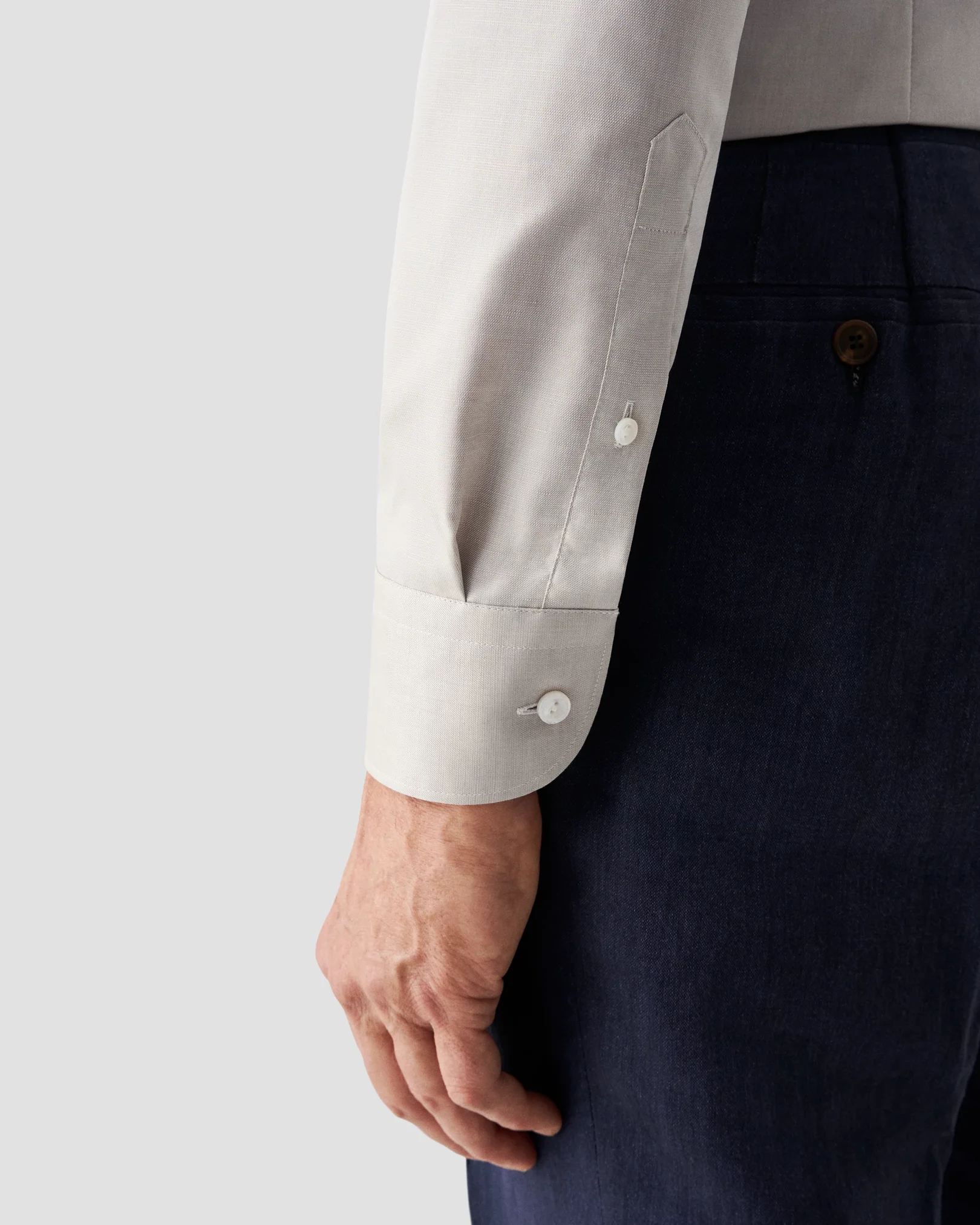 Eton - beige textured cotton linen