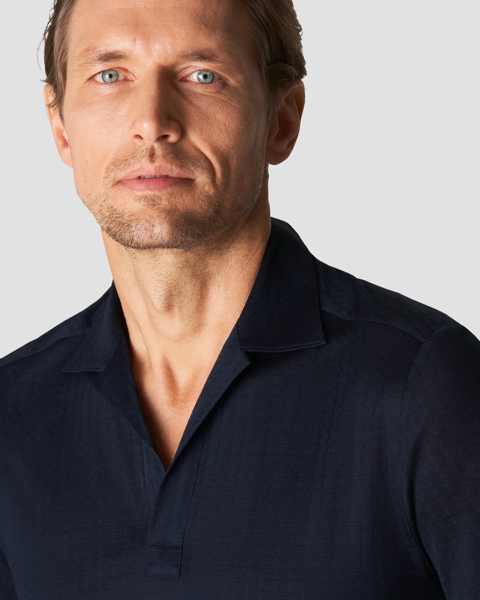 Eton - black jacquard short sleeve
